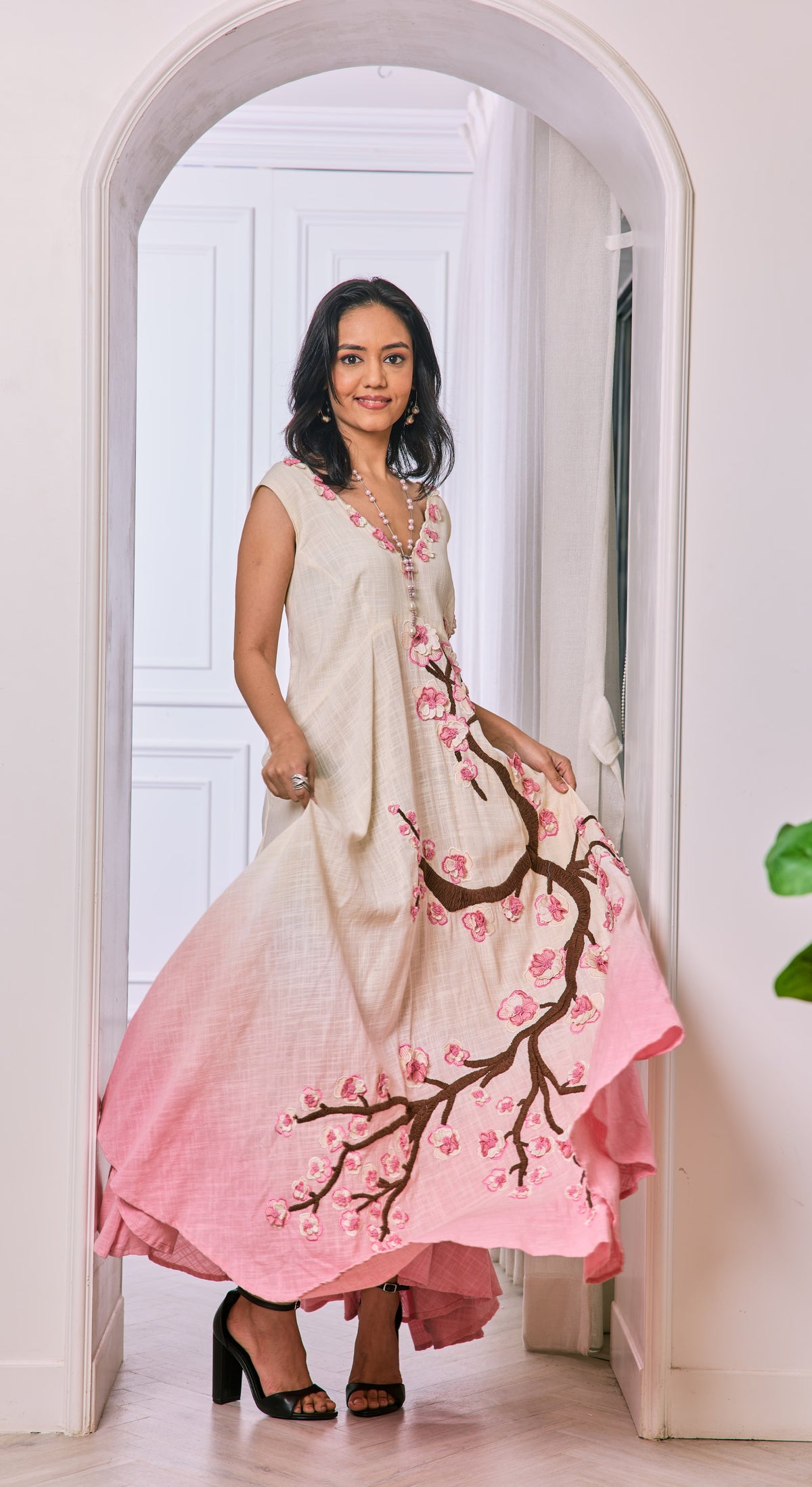 Blossom Drift Sleeveless Dress
