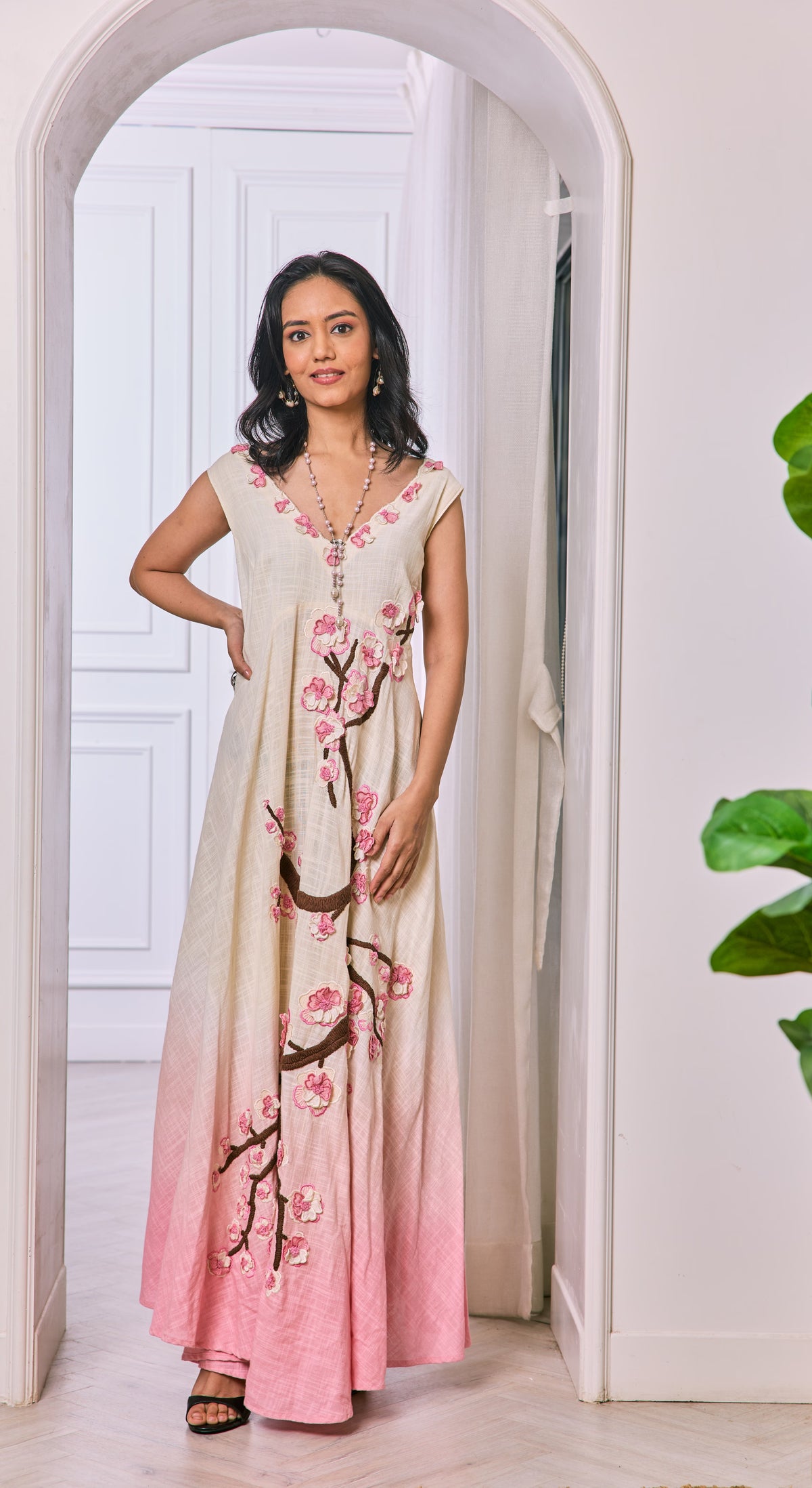 Blossom Drift Sleeveless Dress