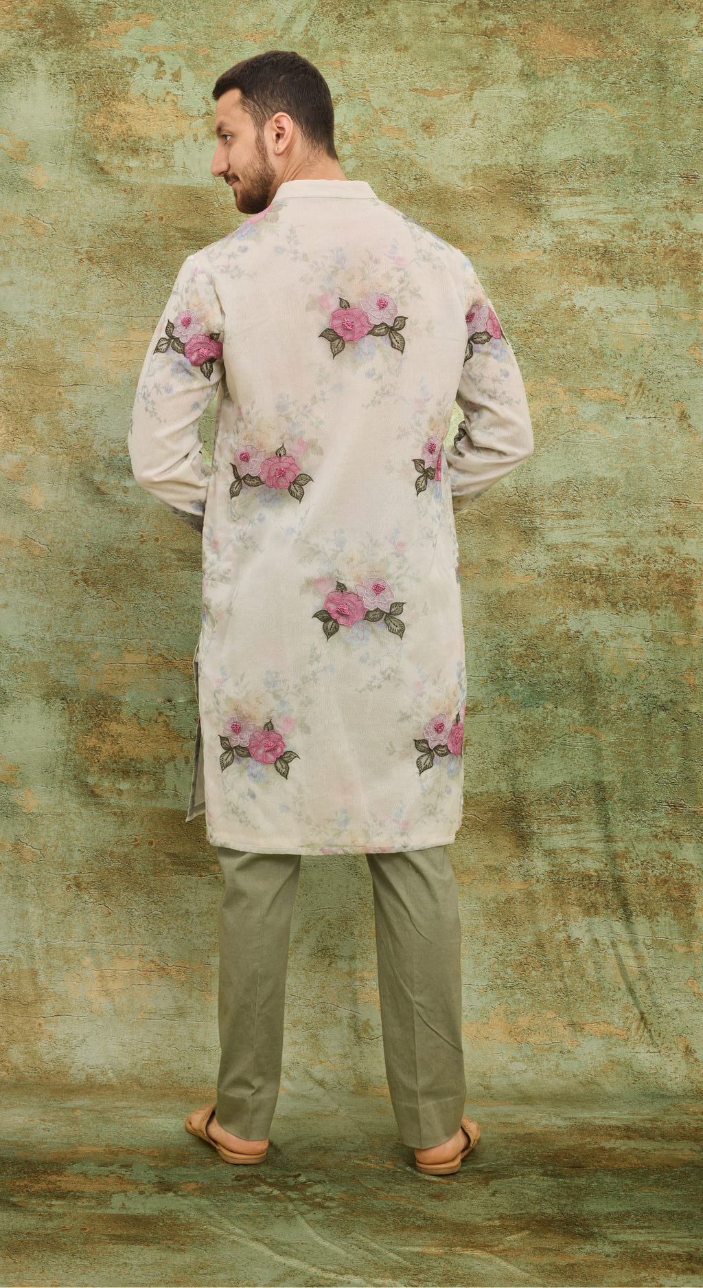 Ivory Rose Garden Kurta Set