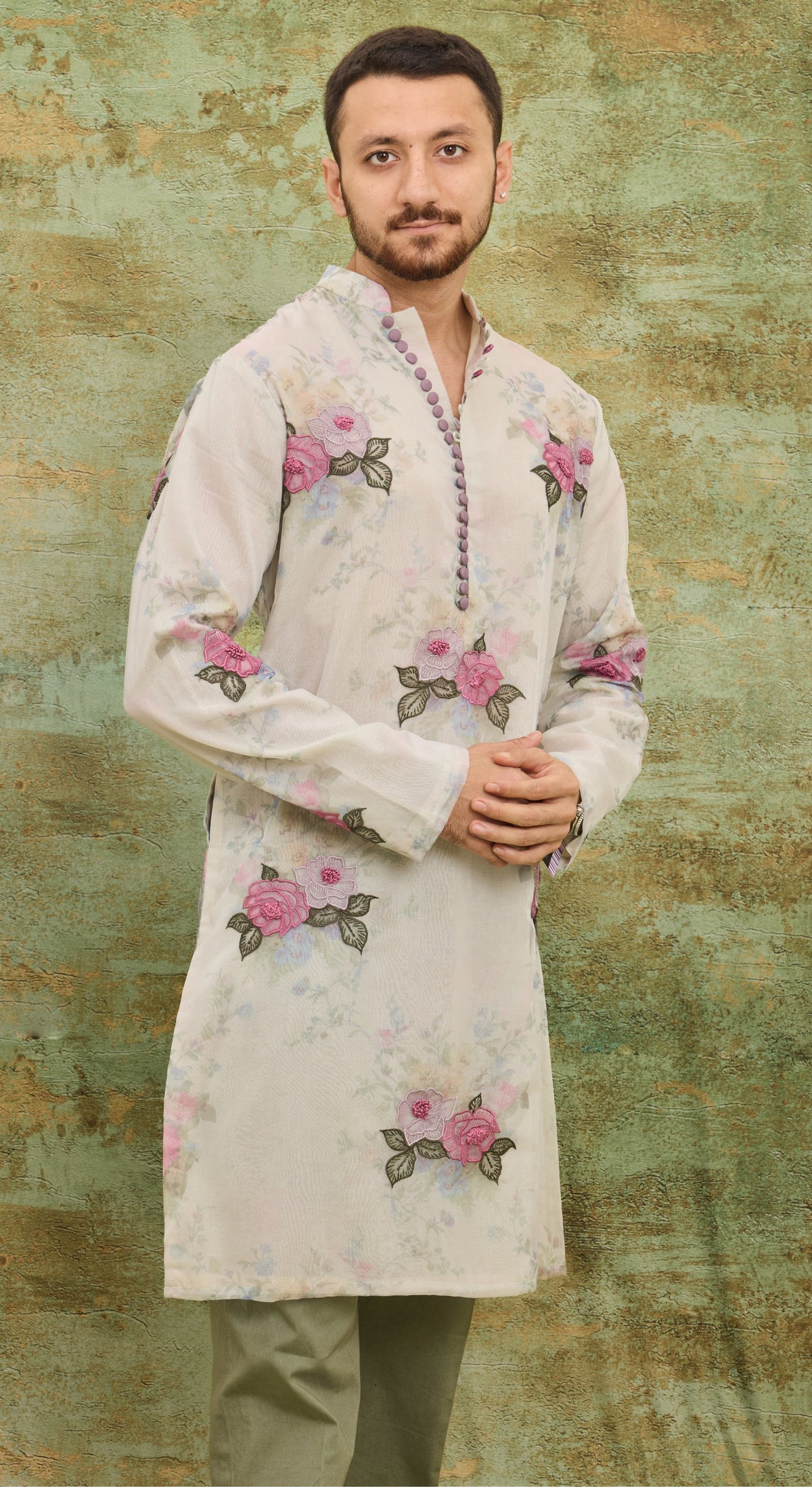 Ivory Rose Garden Kurta Set