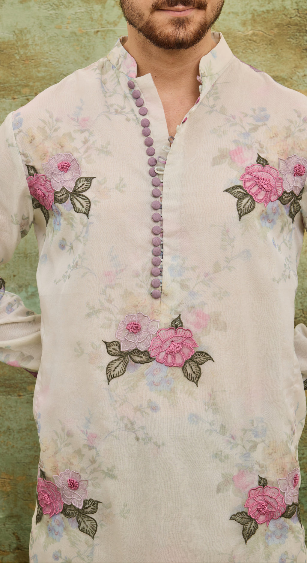 Ivory Rose Garden Kurta Set