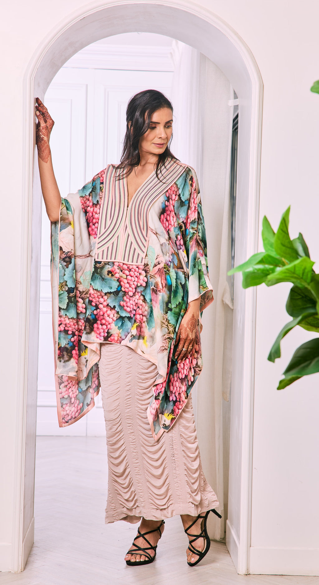 Botanique Draped Kaftan Set