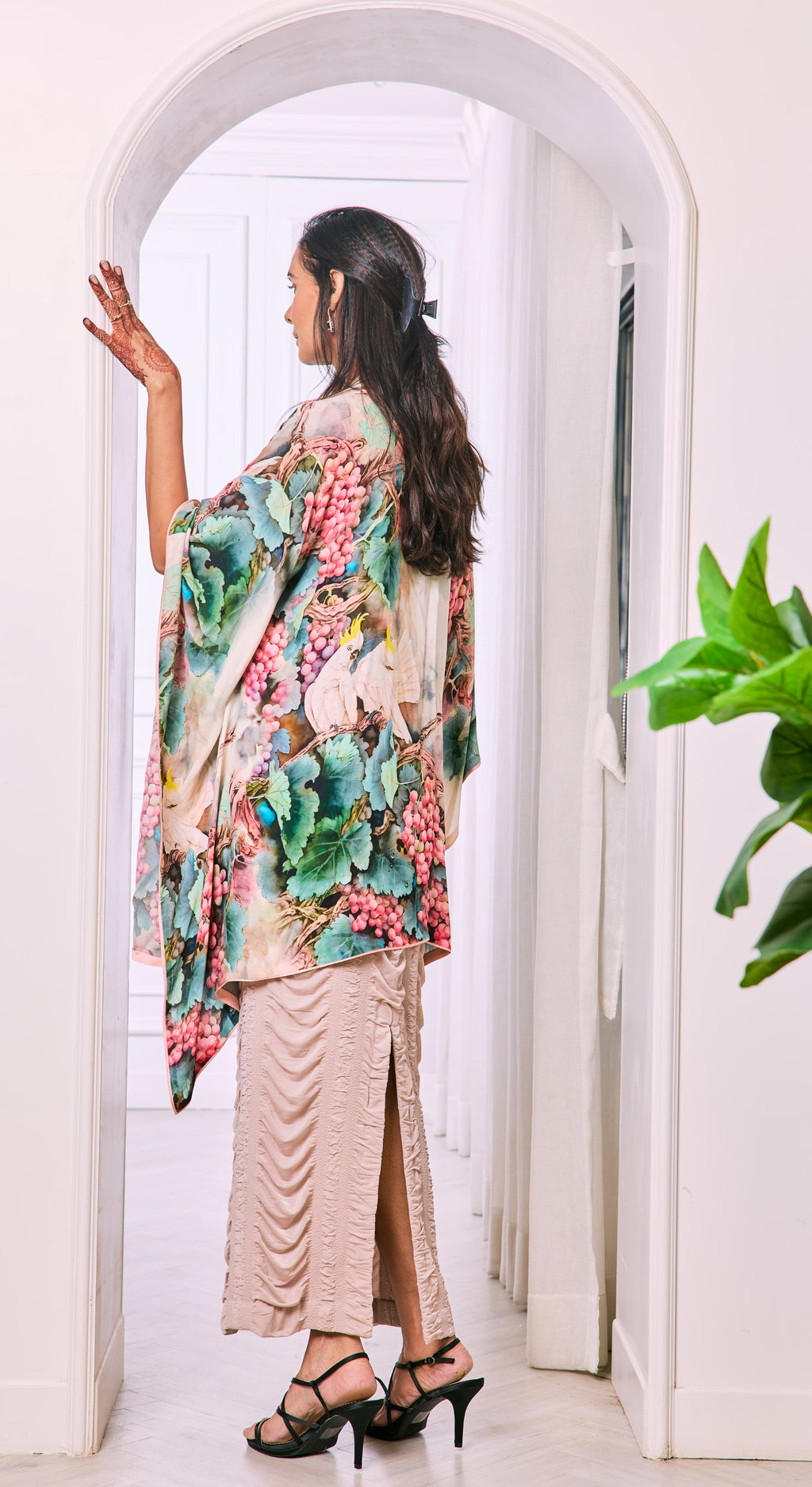 Botanique Draped Kaftan Set