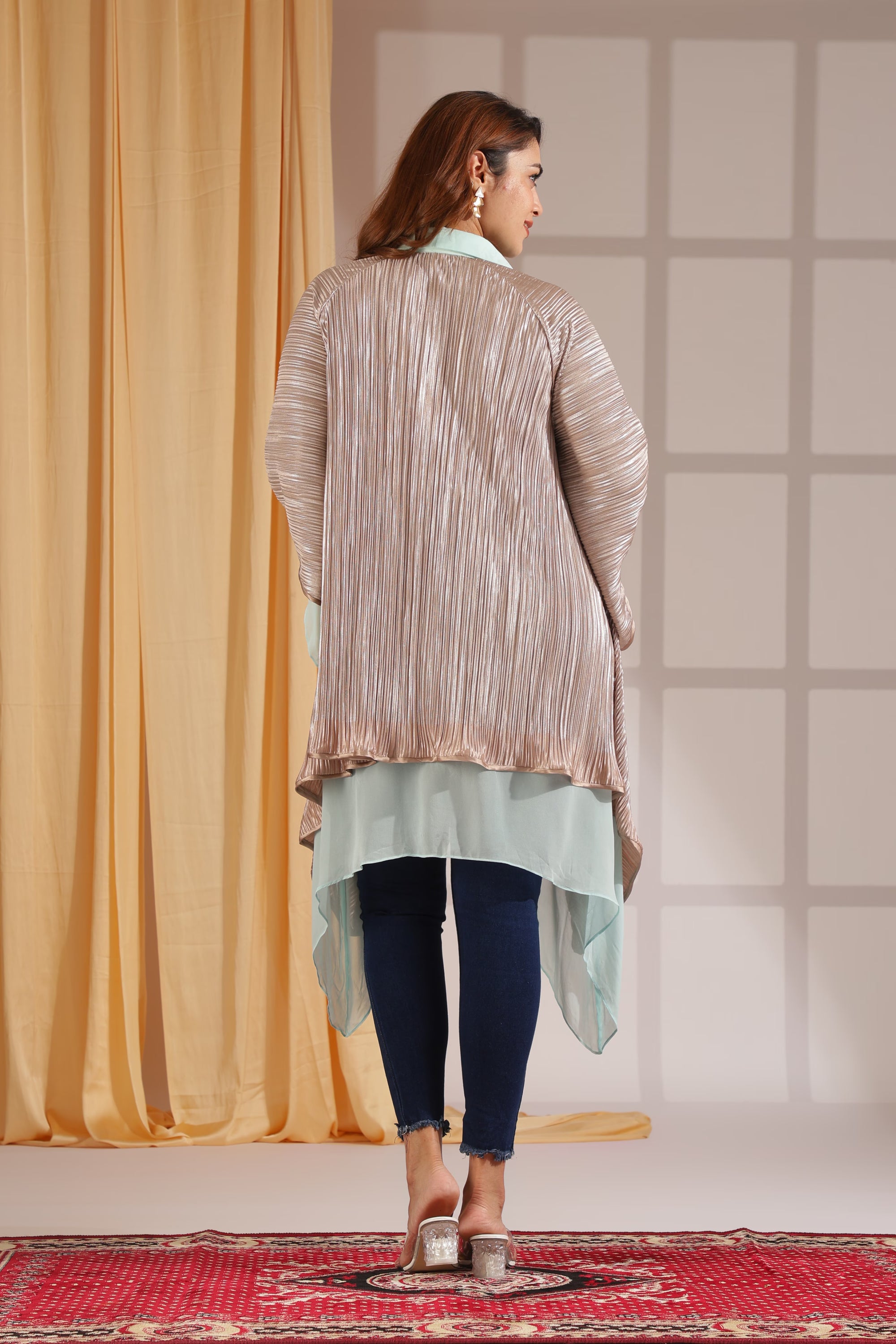 Moonlit Mirage Kaftan Tunic-Top