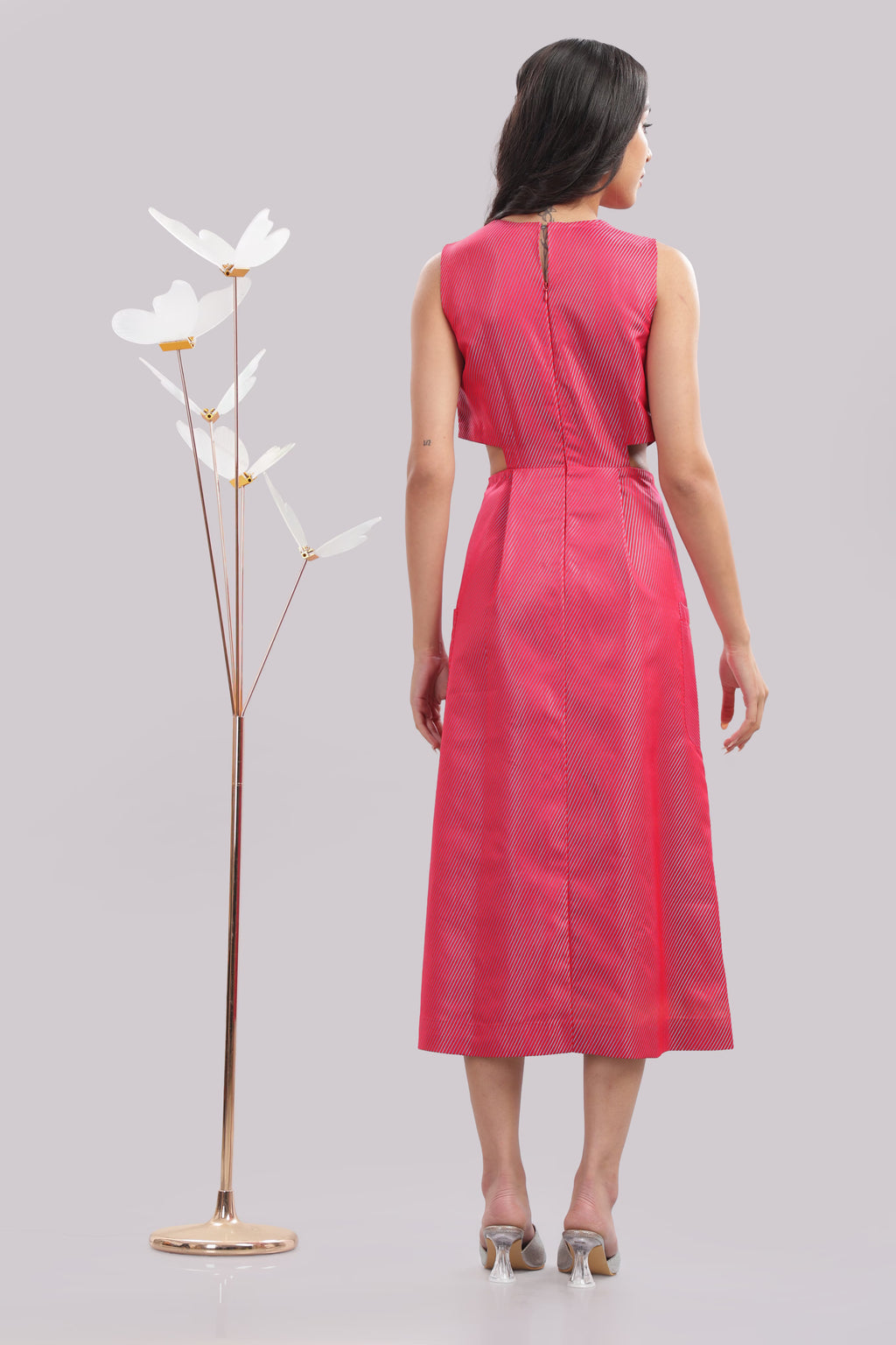 Sleek Cutout Pocket dress
