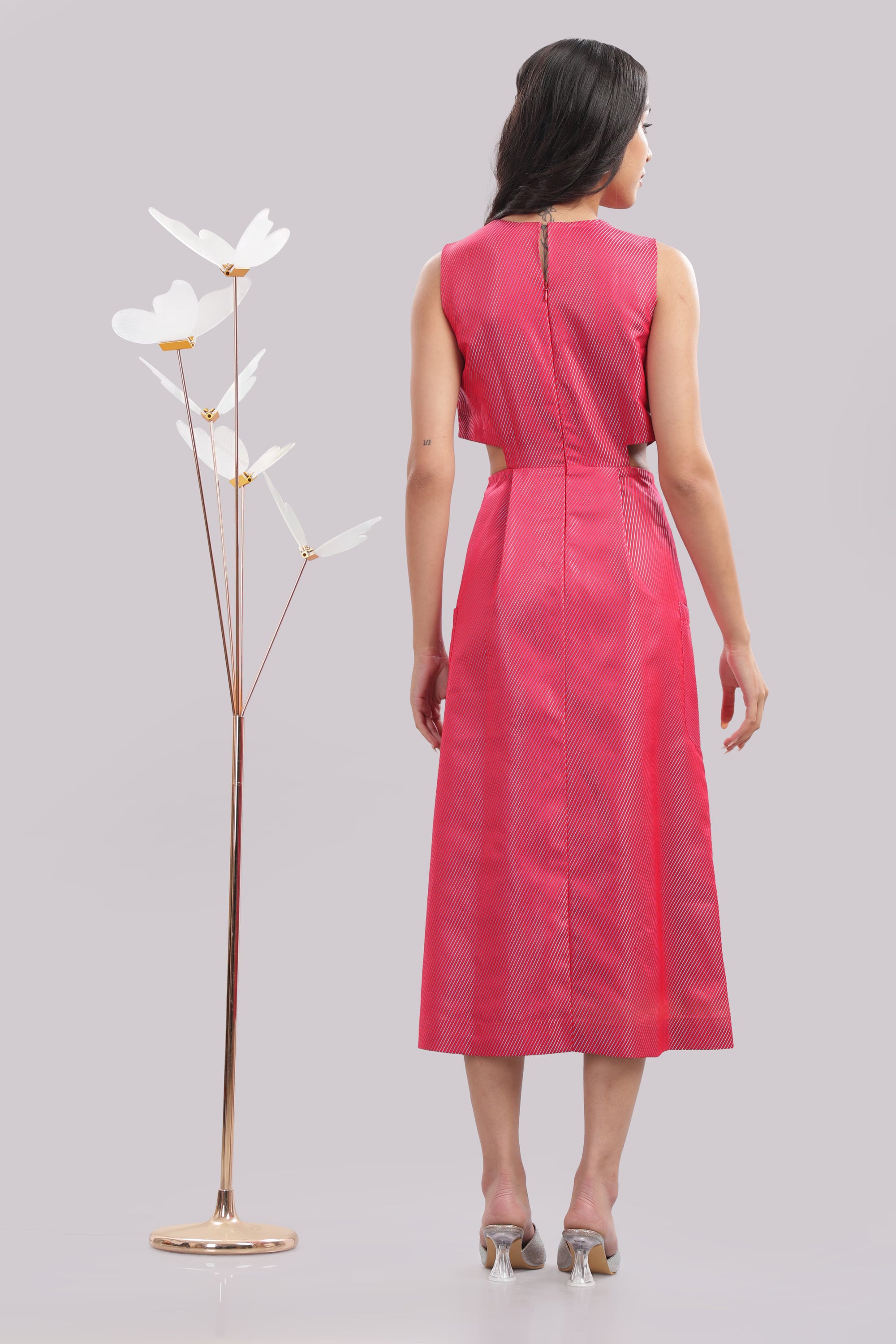 Sleek Cutout Pocket dress