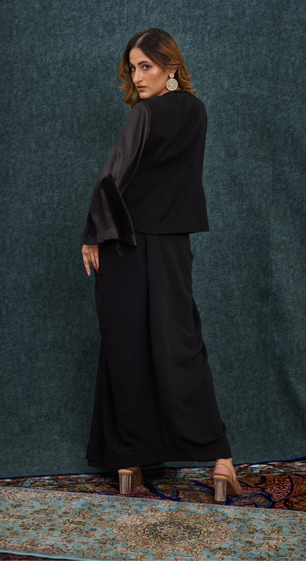 Noir Paisley Embroidered Co-ord Set