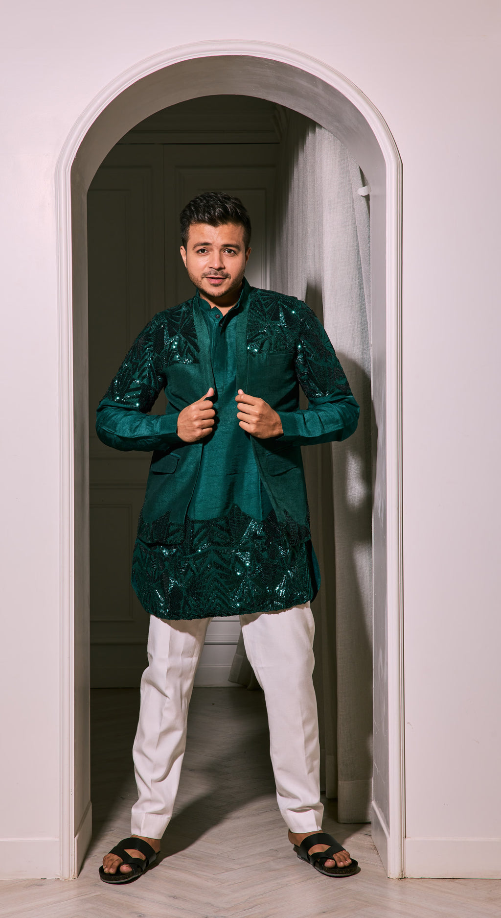 Emerald Enigma Kurta Set