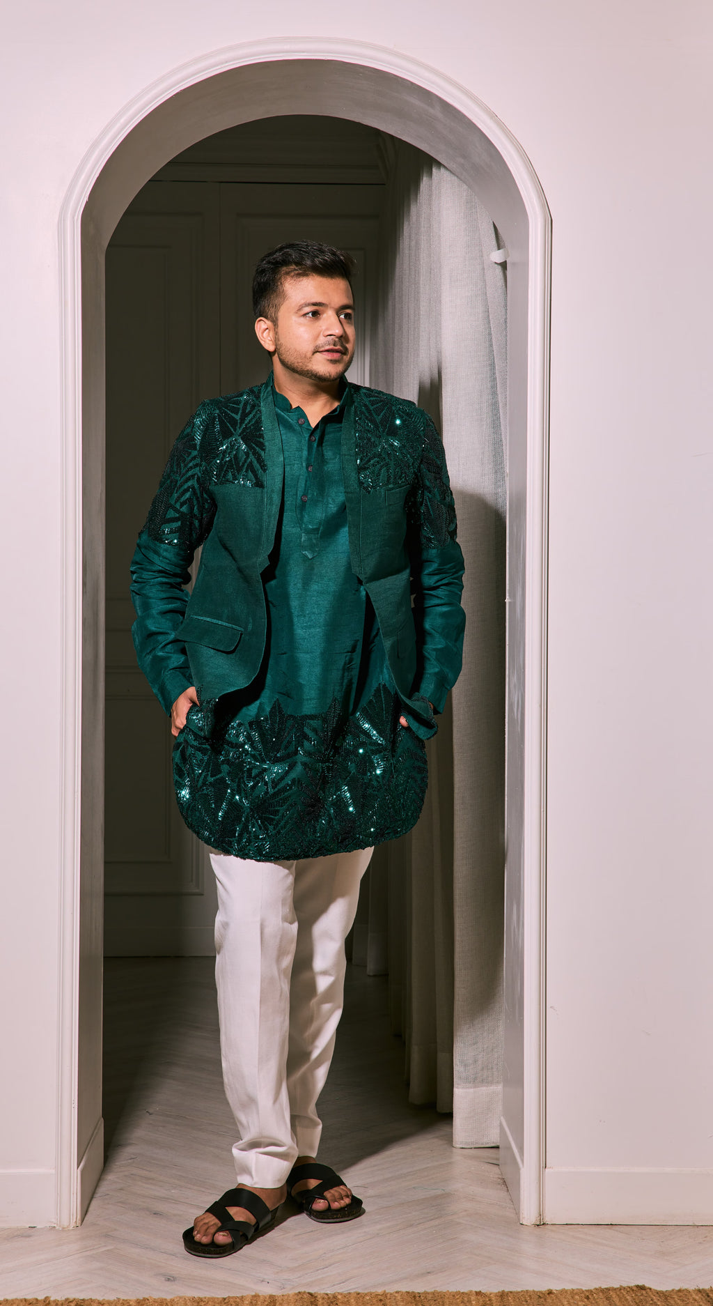 Emerald Enigma Kurta Set