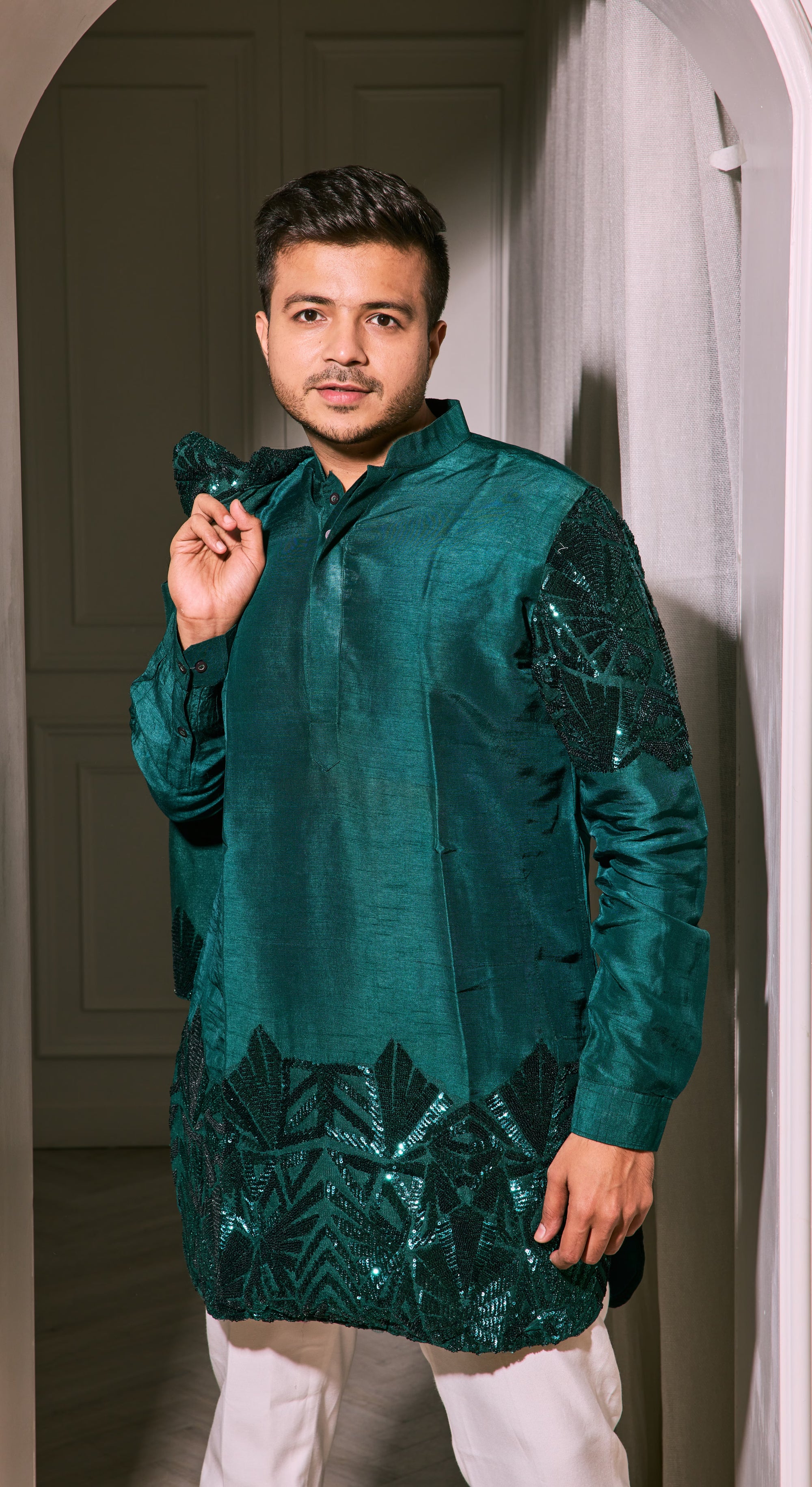 Emerald Enigma Kurta Set