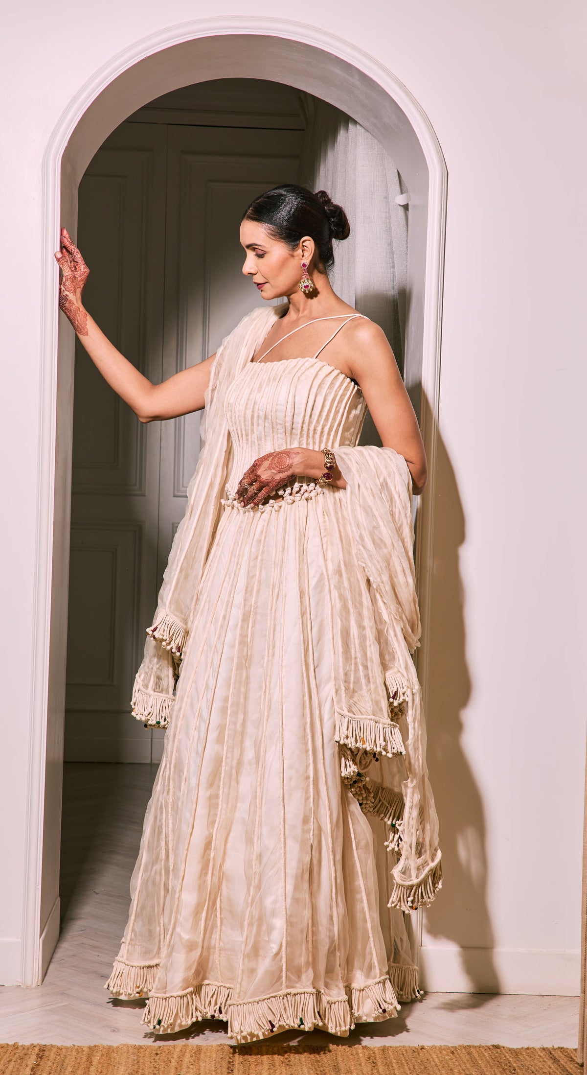 Pleated Elegance Gown