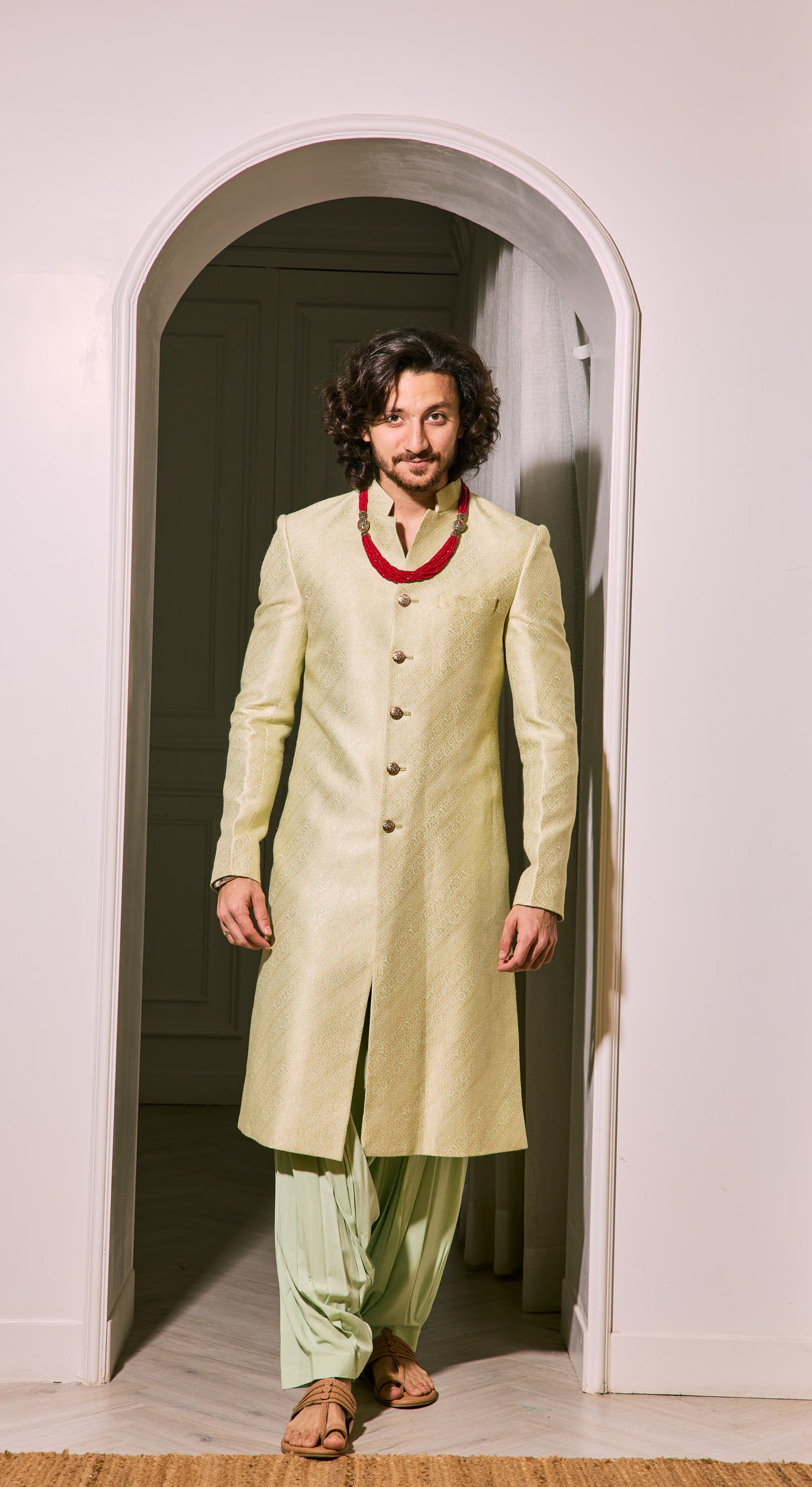 Sage Green Sherwani