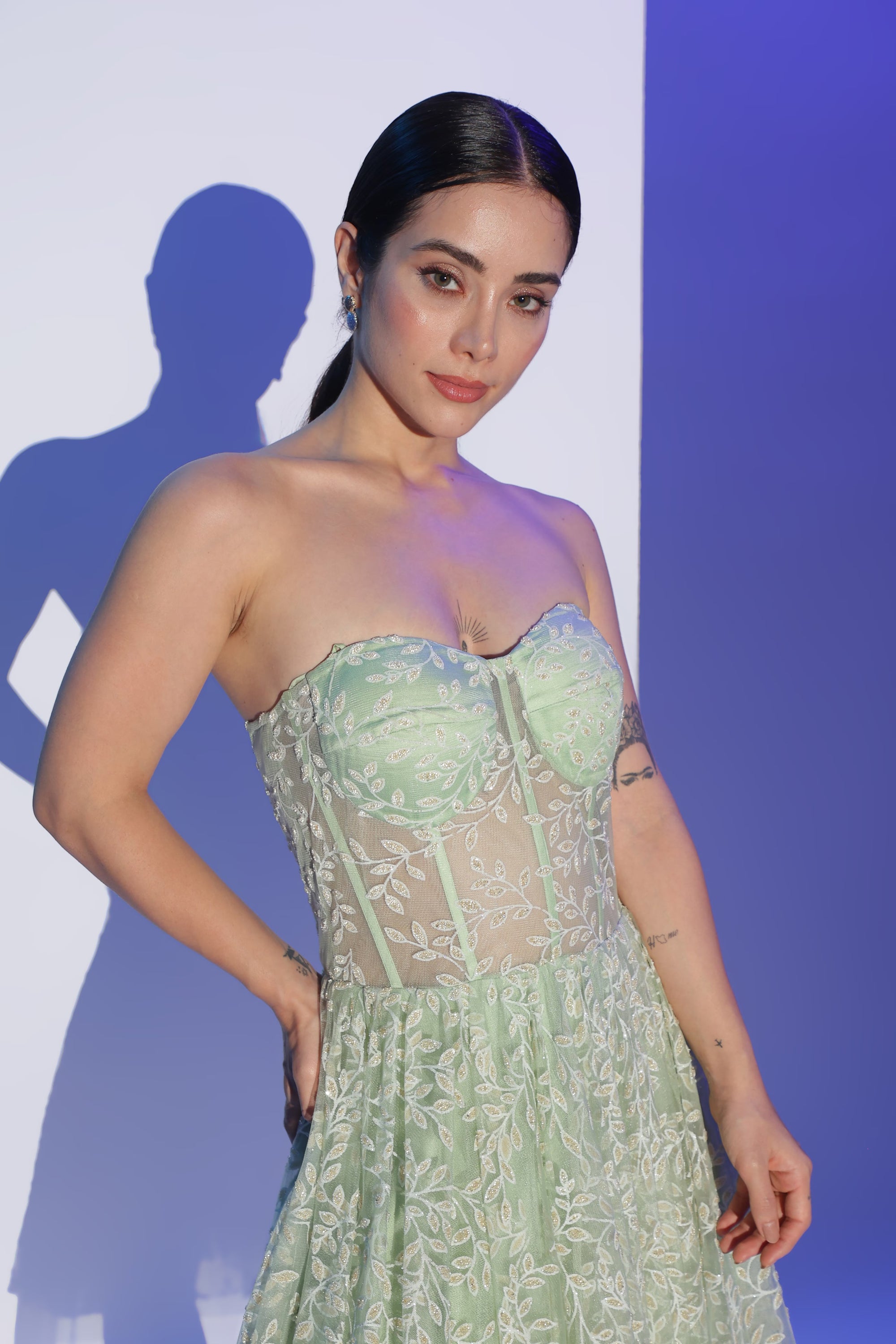 Mint Green Sheer Corset Dress