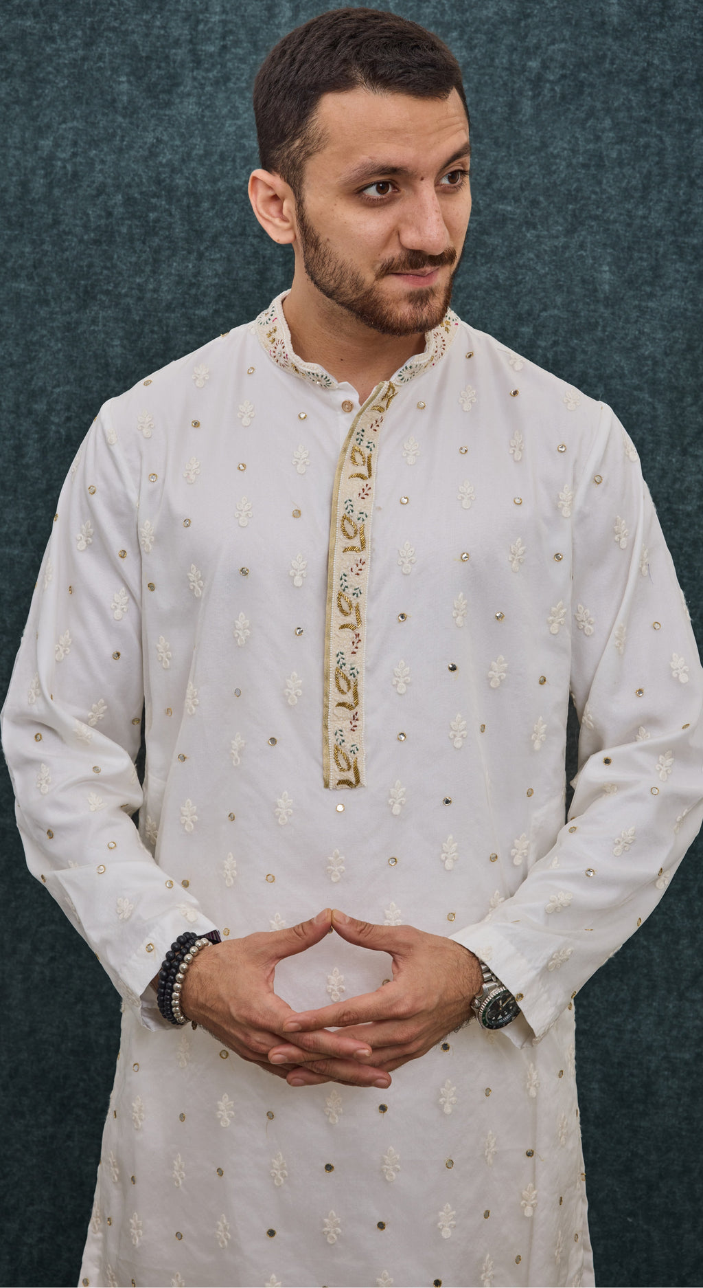 Ivory Heritage Butti Kurta Set