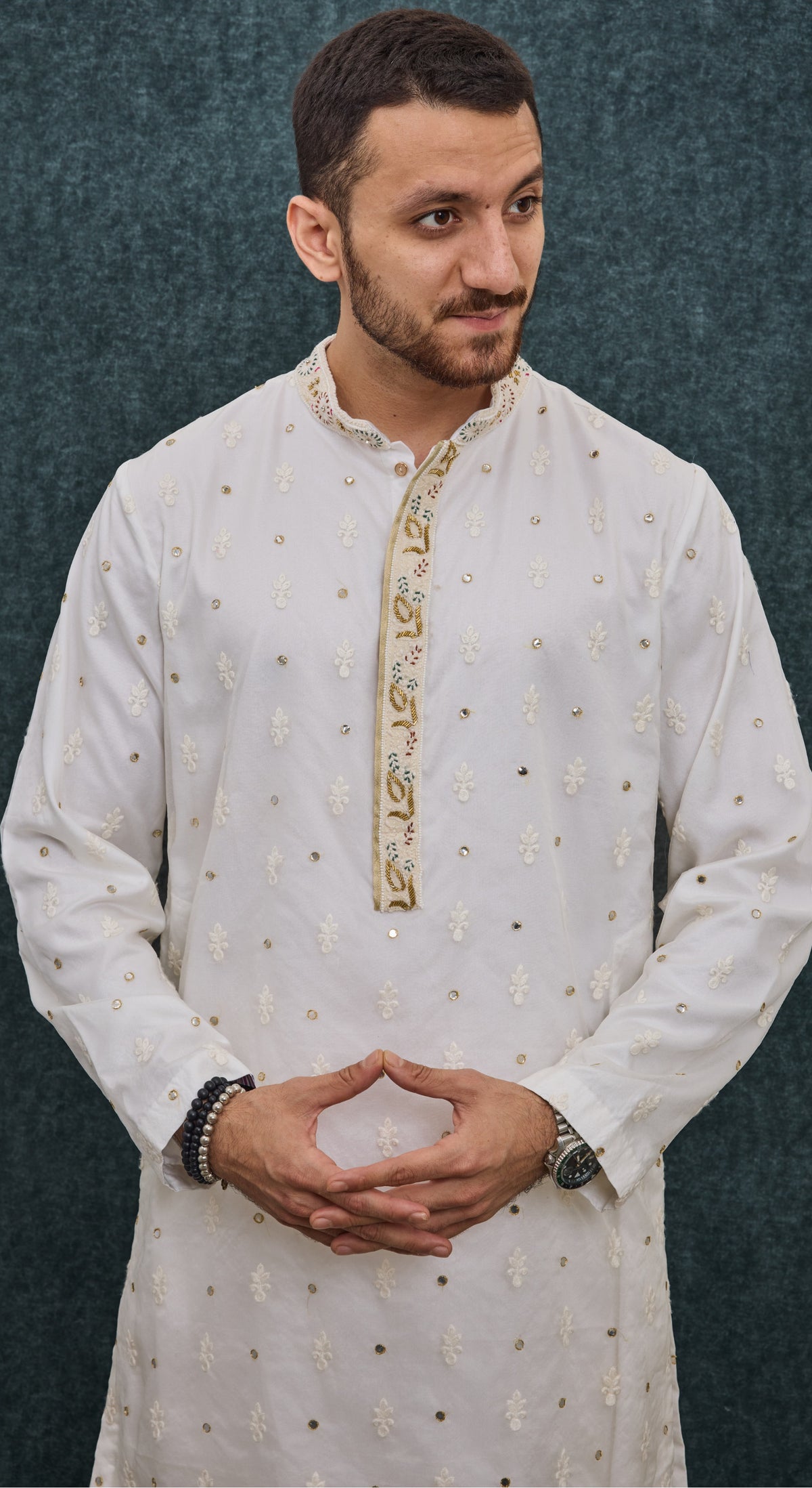 Ivory Heritage Butti Kurta Set