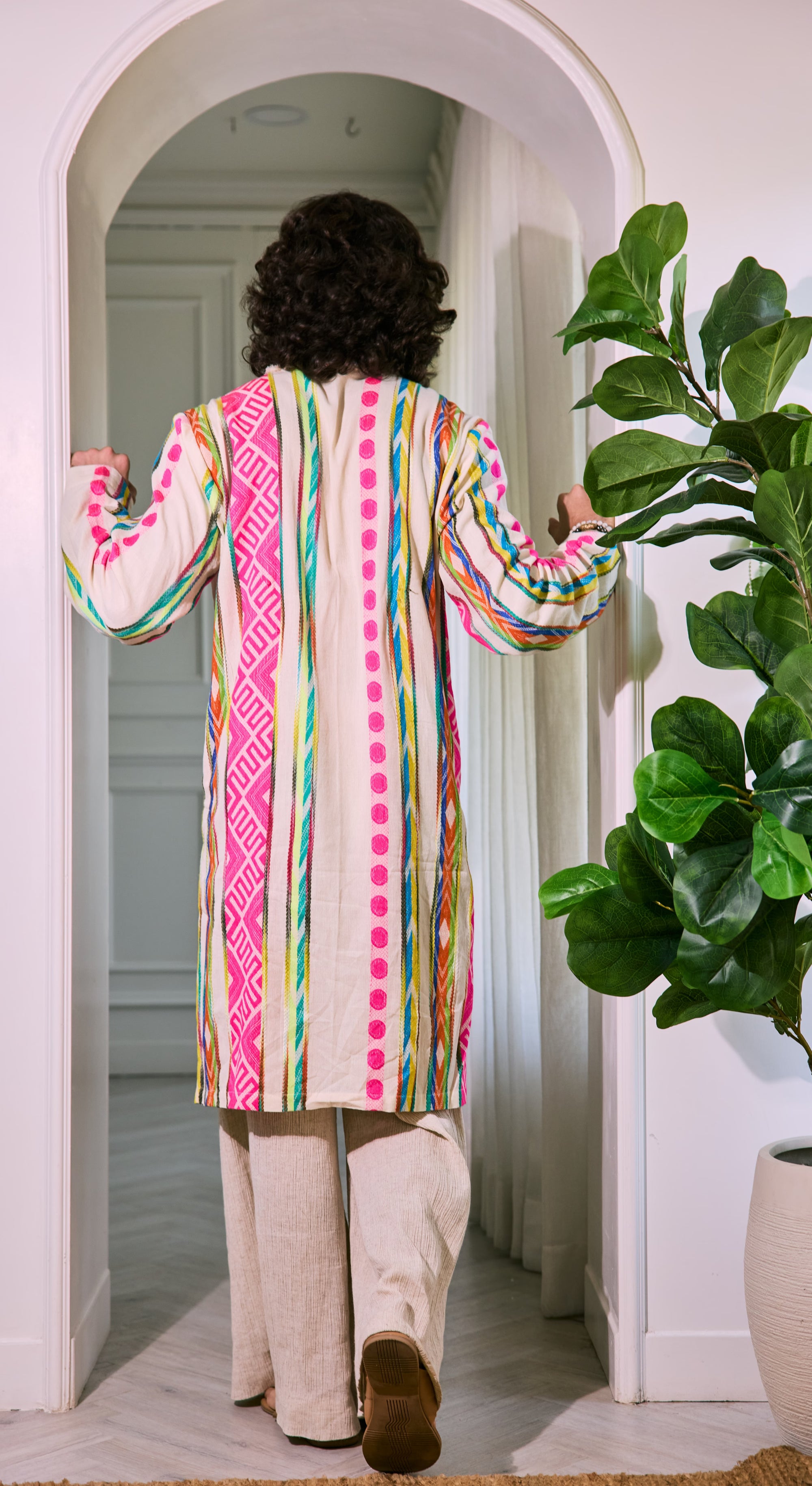 Boho Revival Embroidered Kurta
