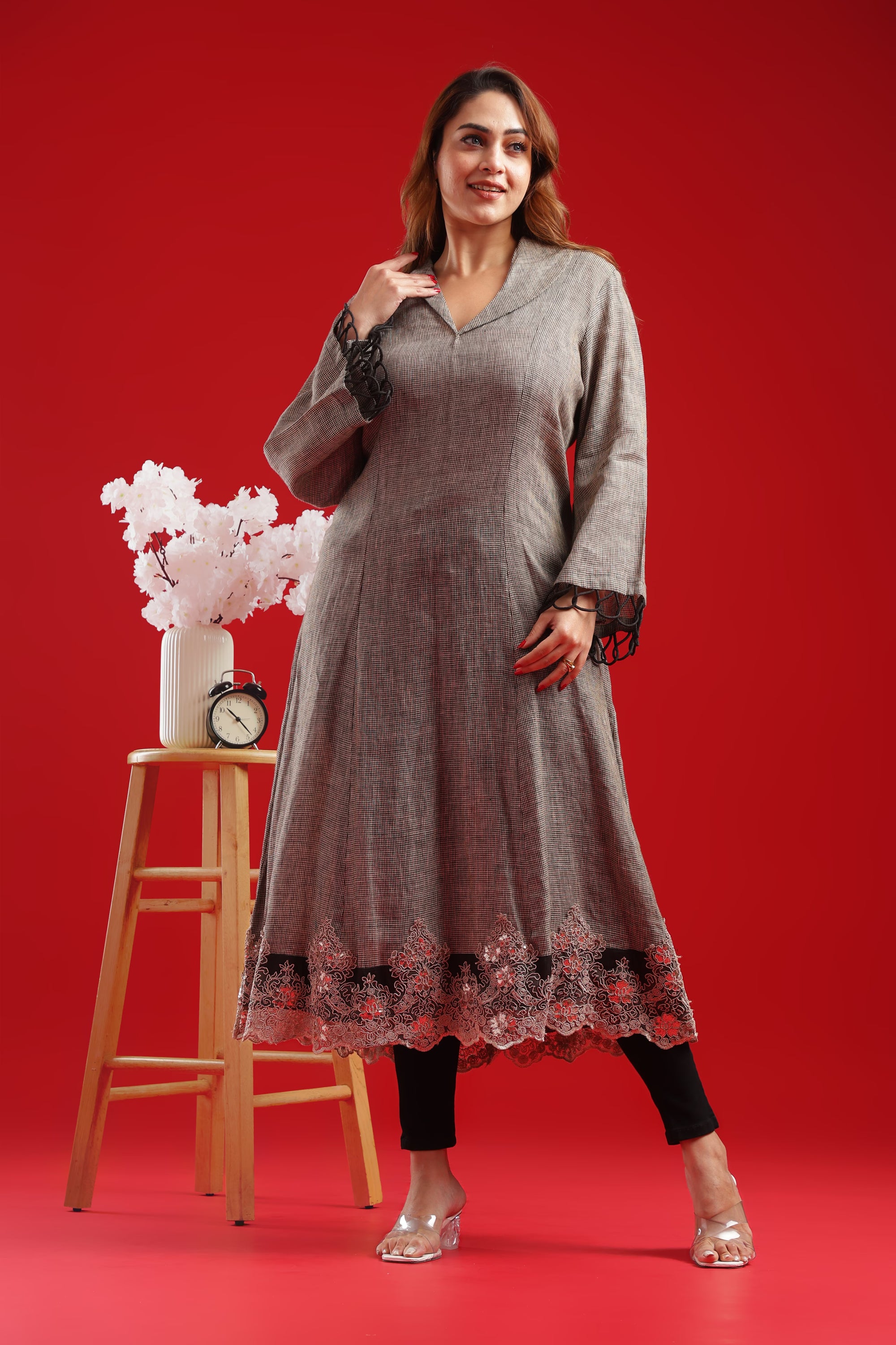 Classic Muse Lace Kurti