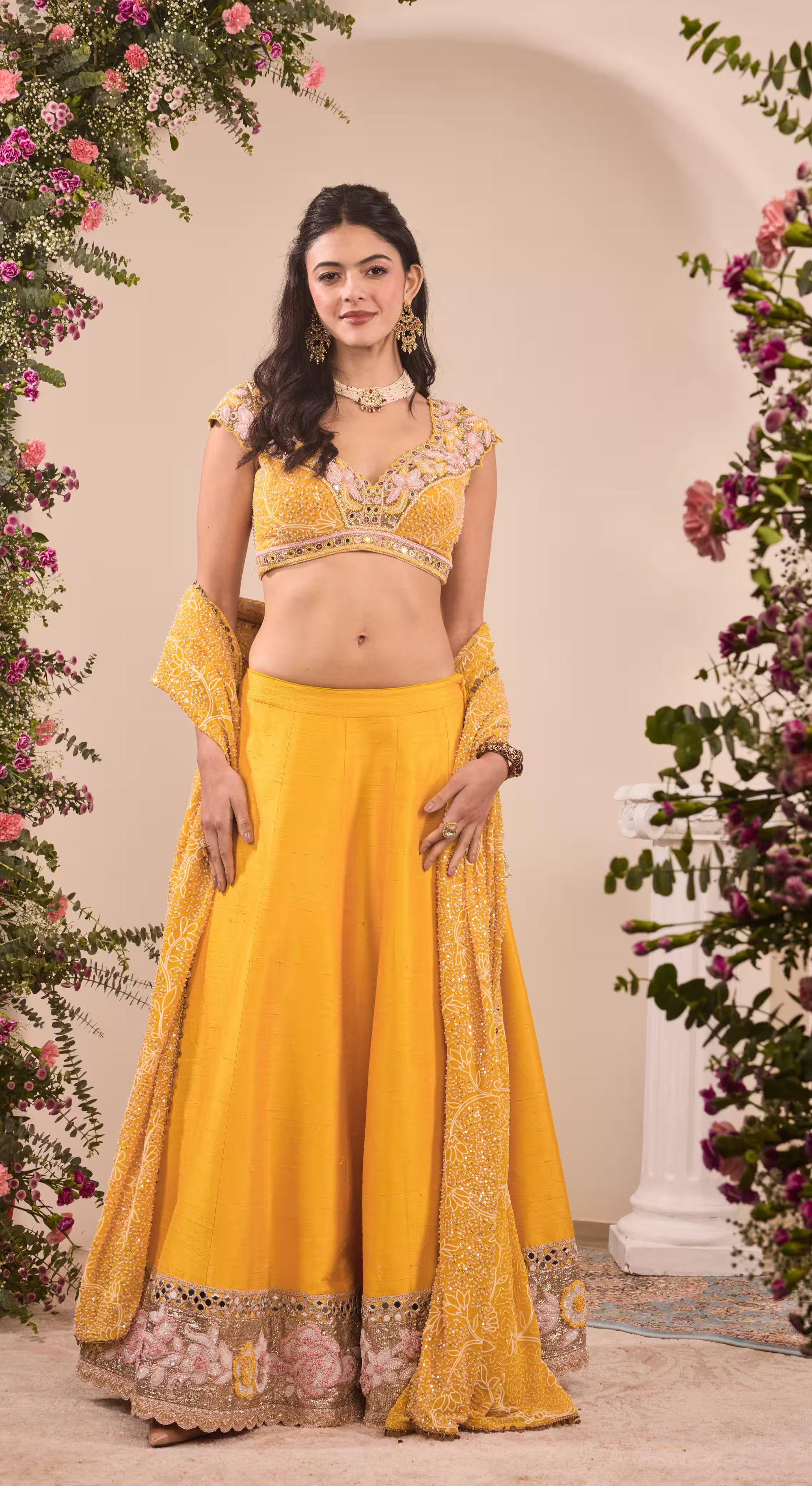 Marigold Meadow Mirror Lehenga Set