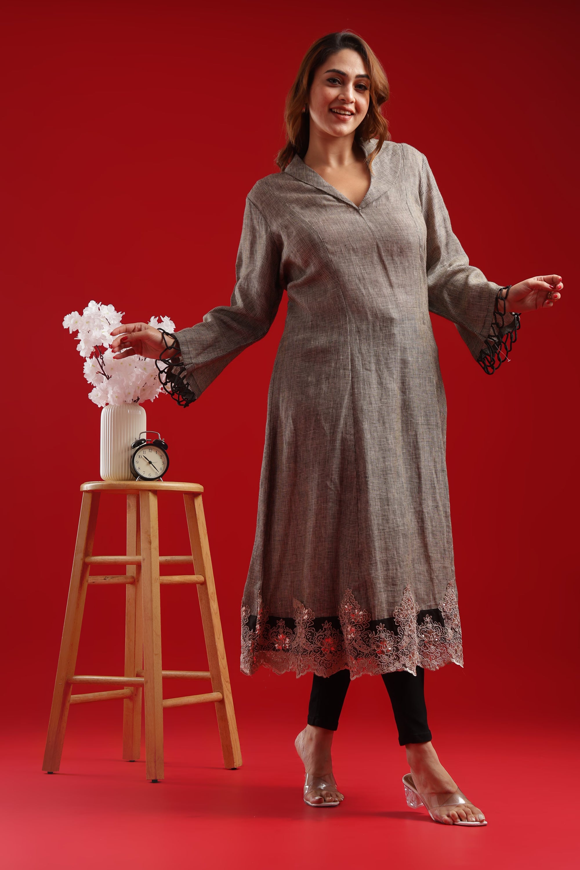 Classic Muse Lace Kurti