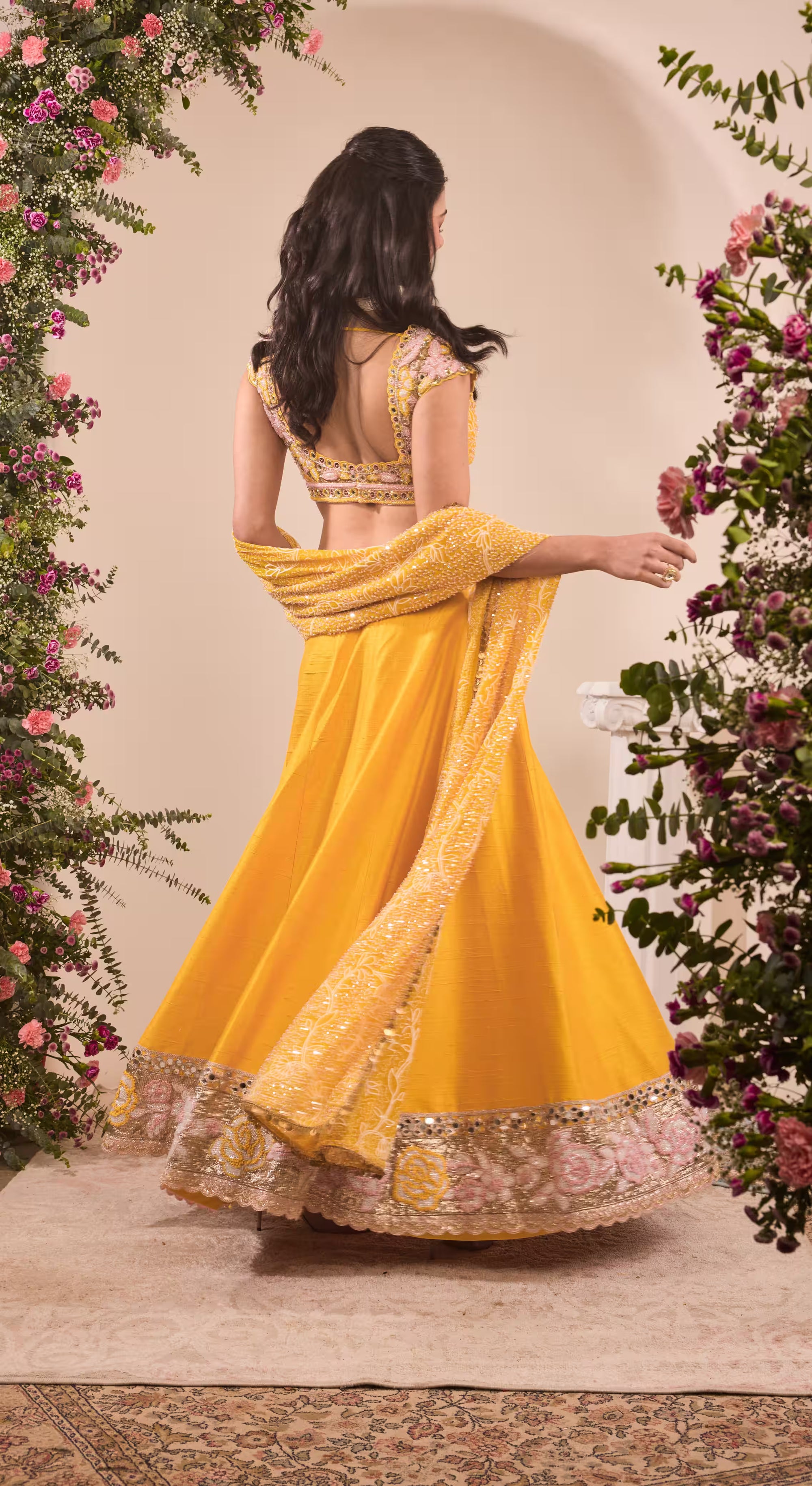 Marigold Meadow Mirror Lehenga Set