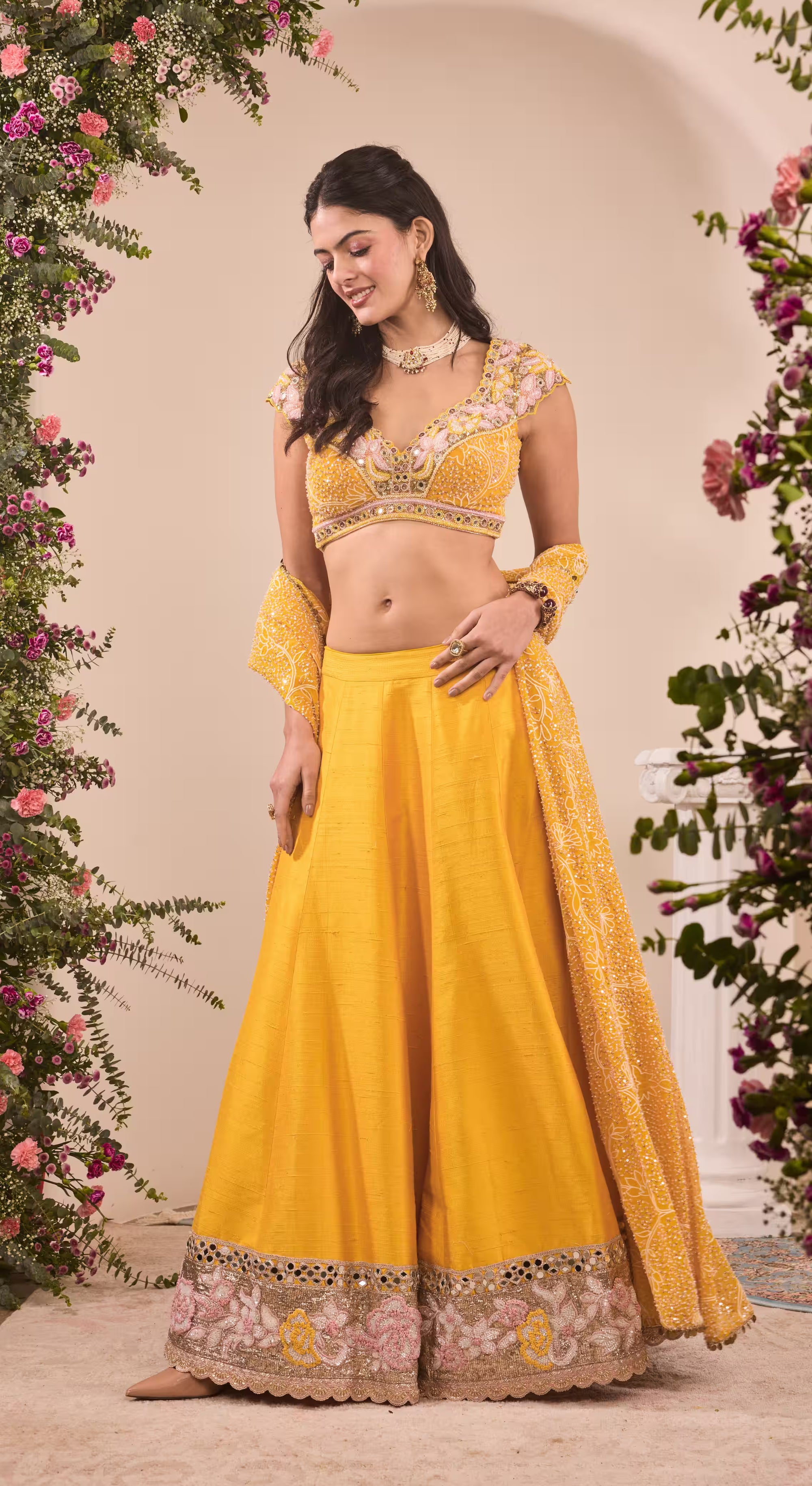 Marigold Meadow Mirror Lehenga Set