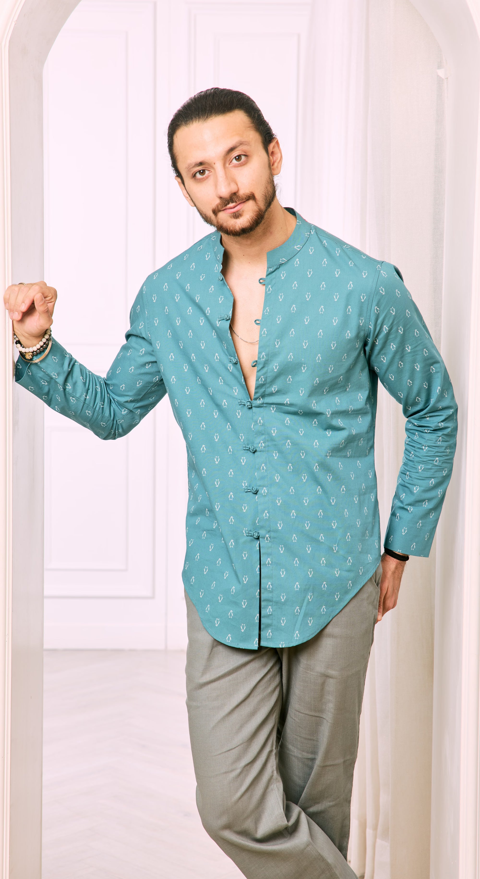 Penguin Parade Mandarin Kurta