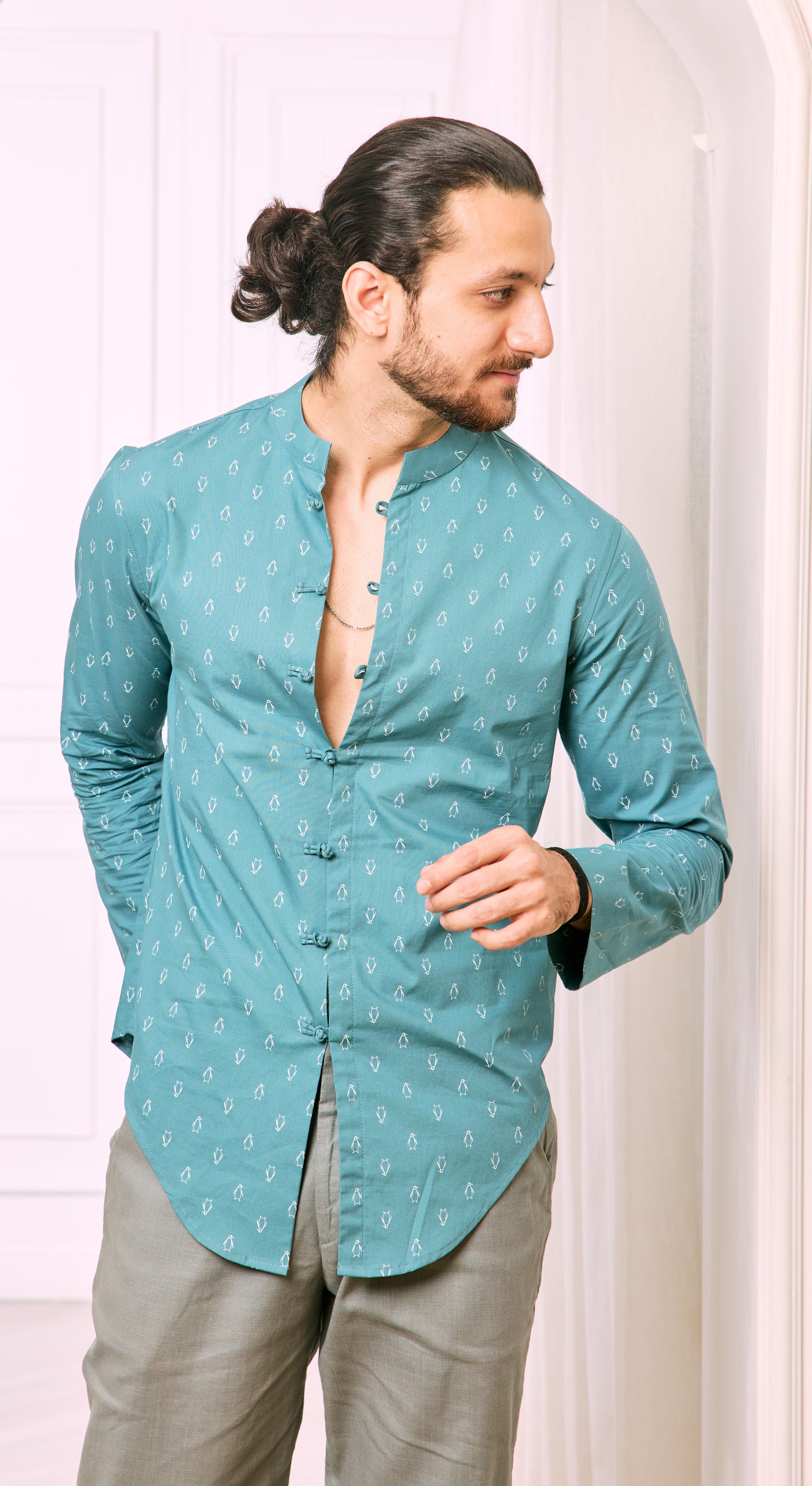 Penguin Parade Mandarin Kurta