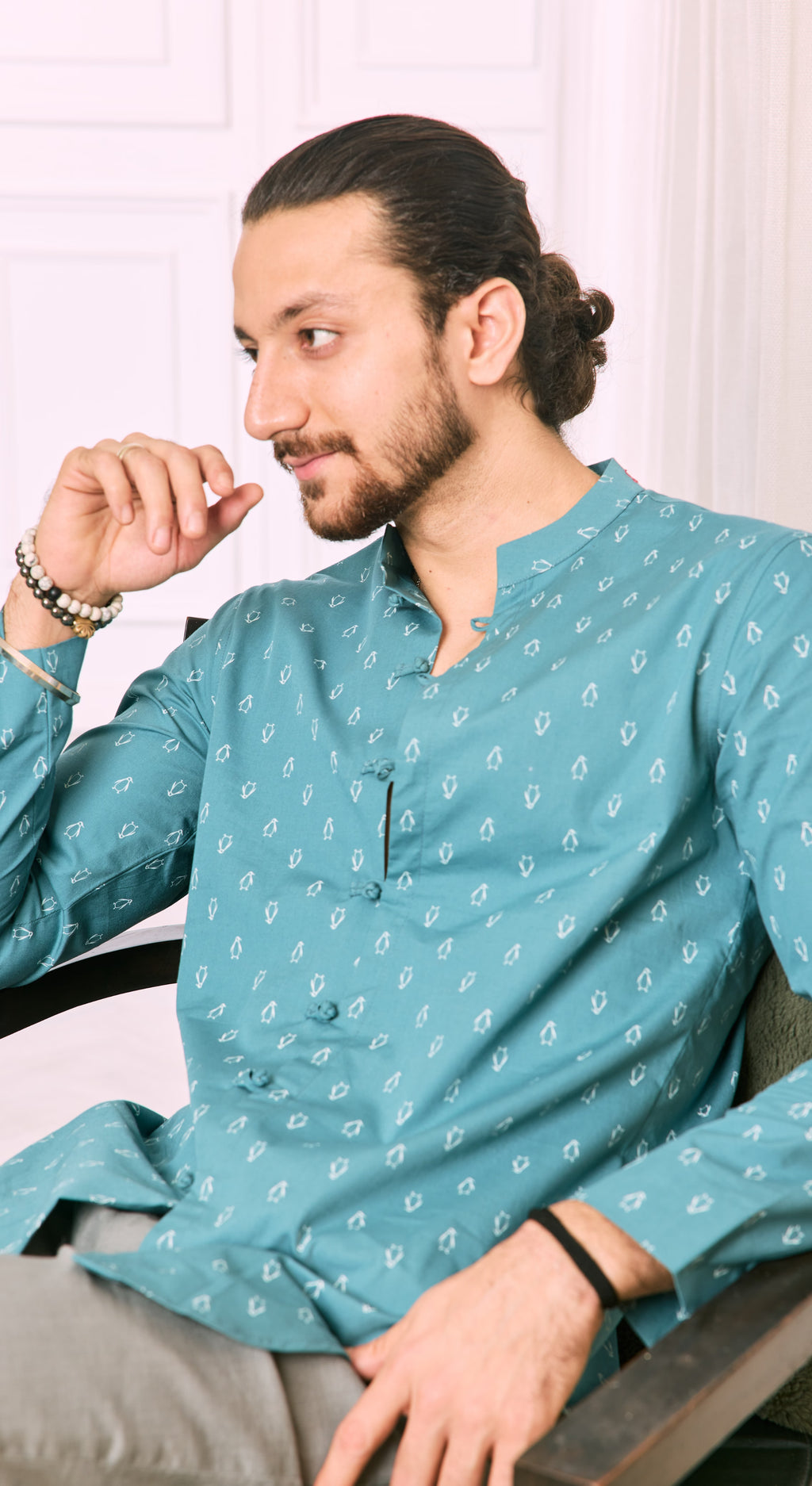 Penguin Parade Mandarin Kurta