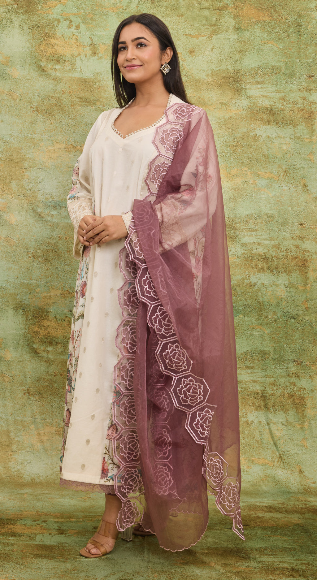 Blush Garden Embroidered Kurta Set