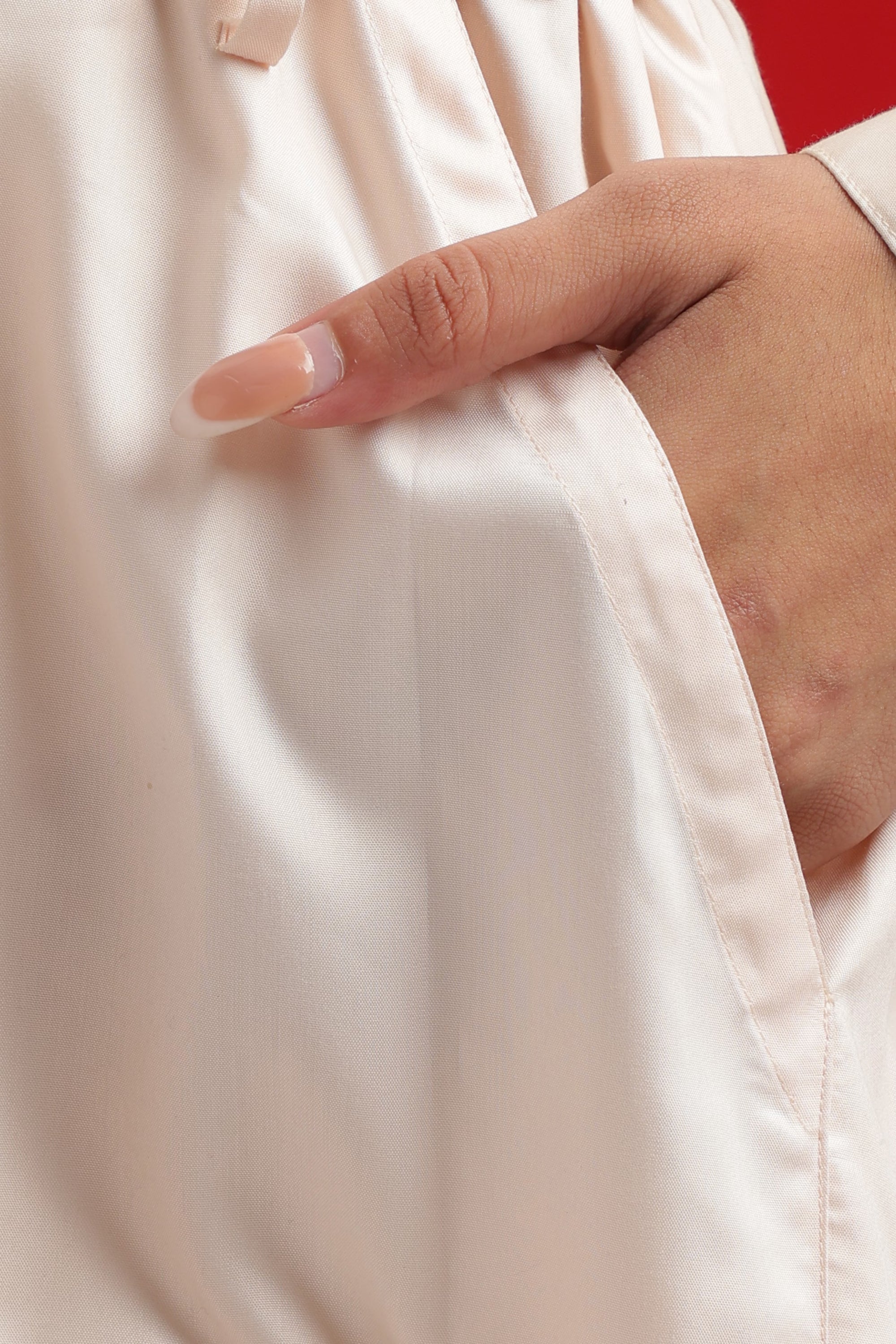 Cream Embroidered Bird Poetry shirt-Dress