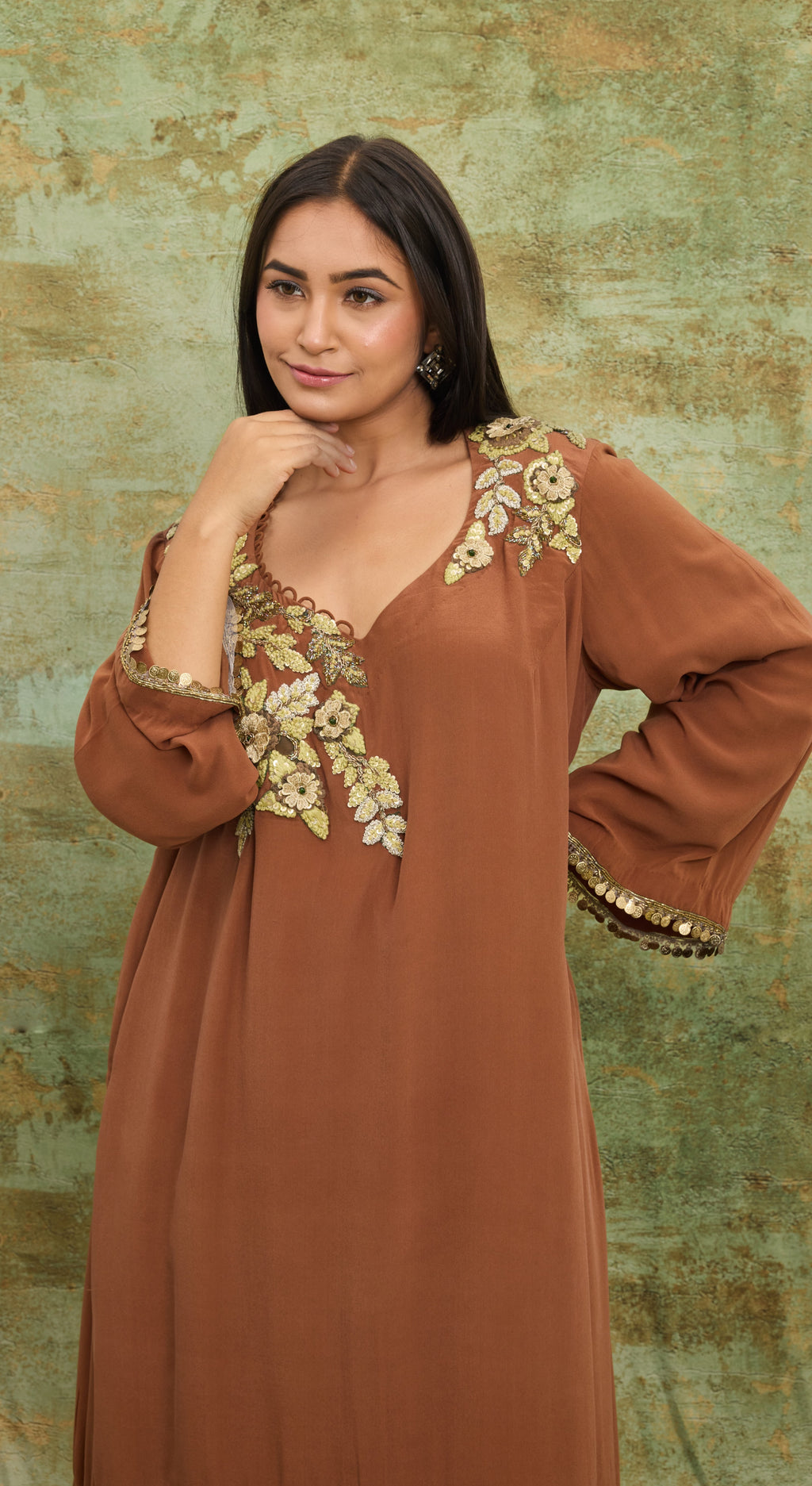 Cocoa Garden Bandhani Kurta Set