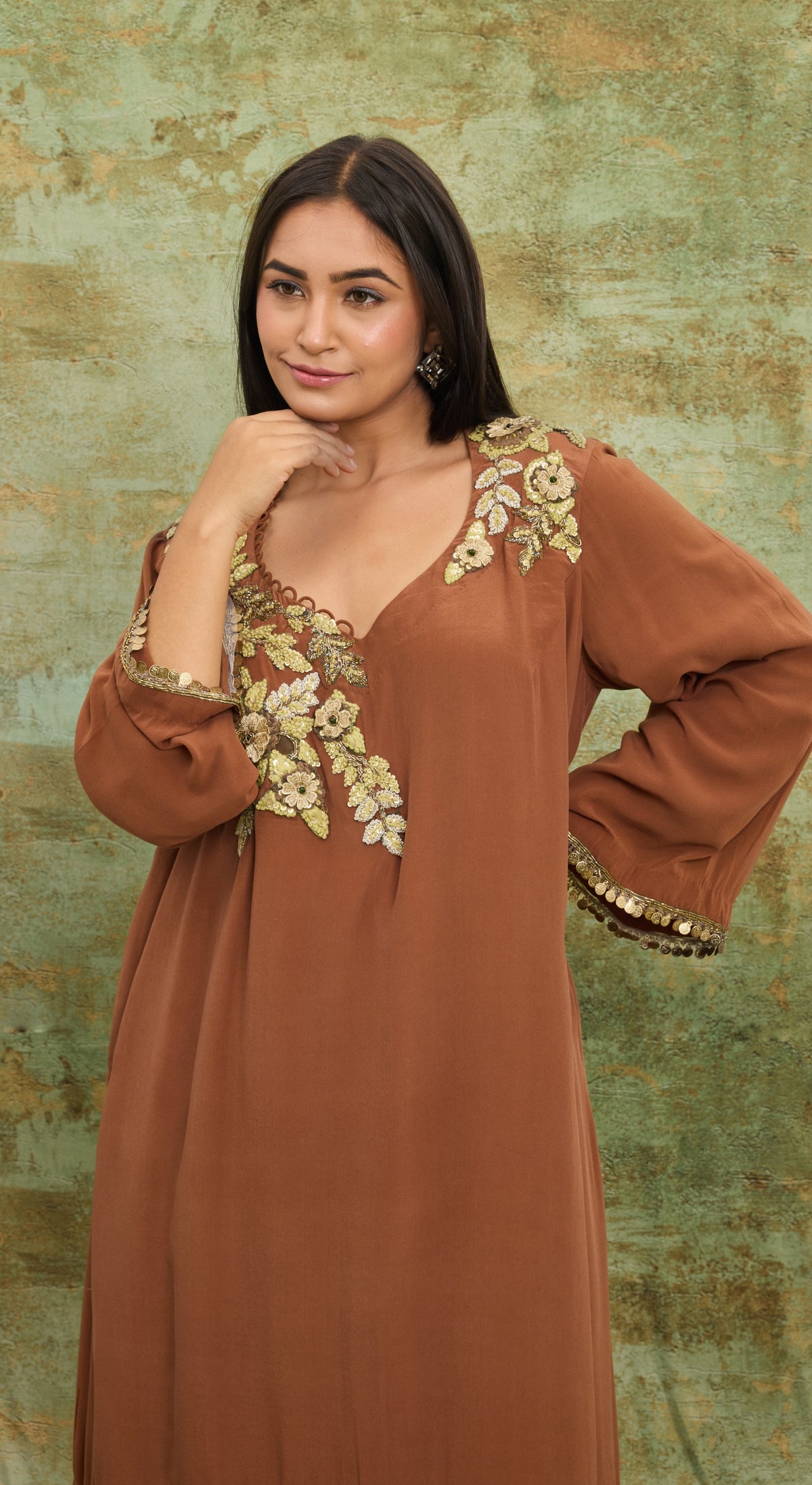 Cocoa Garden Bandhani Kurta Set