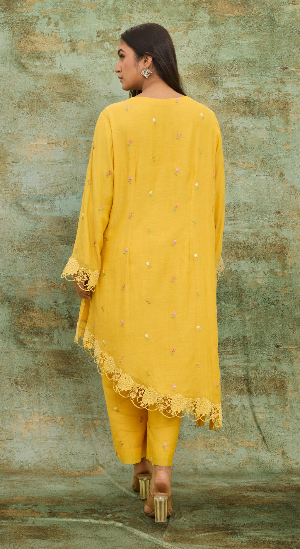 Marigold Garden Embroidered Kurta Set