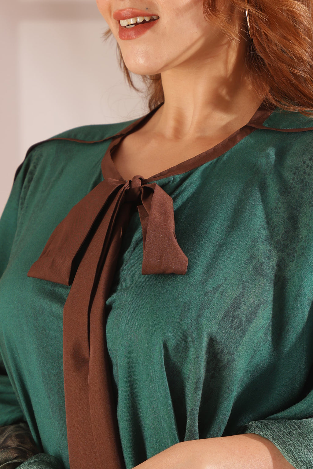 Forest-Inspired Layered Kaftan Set