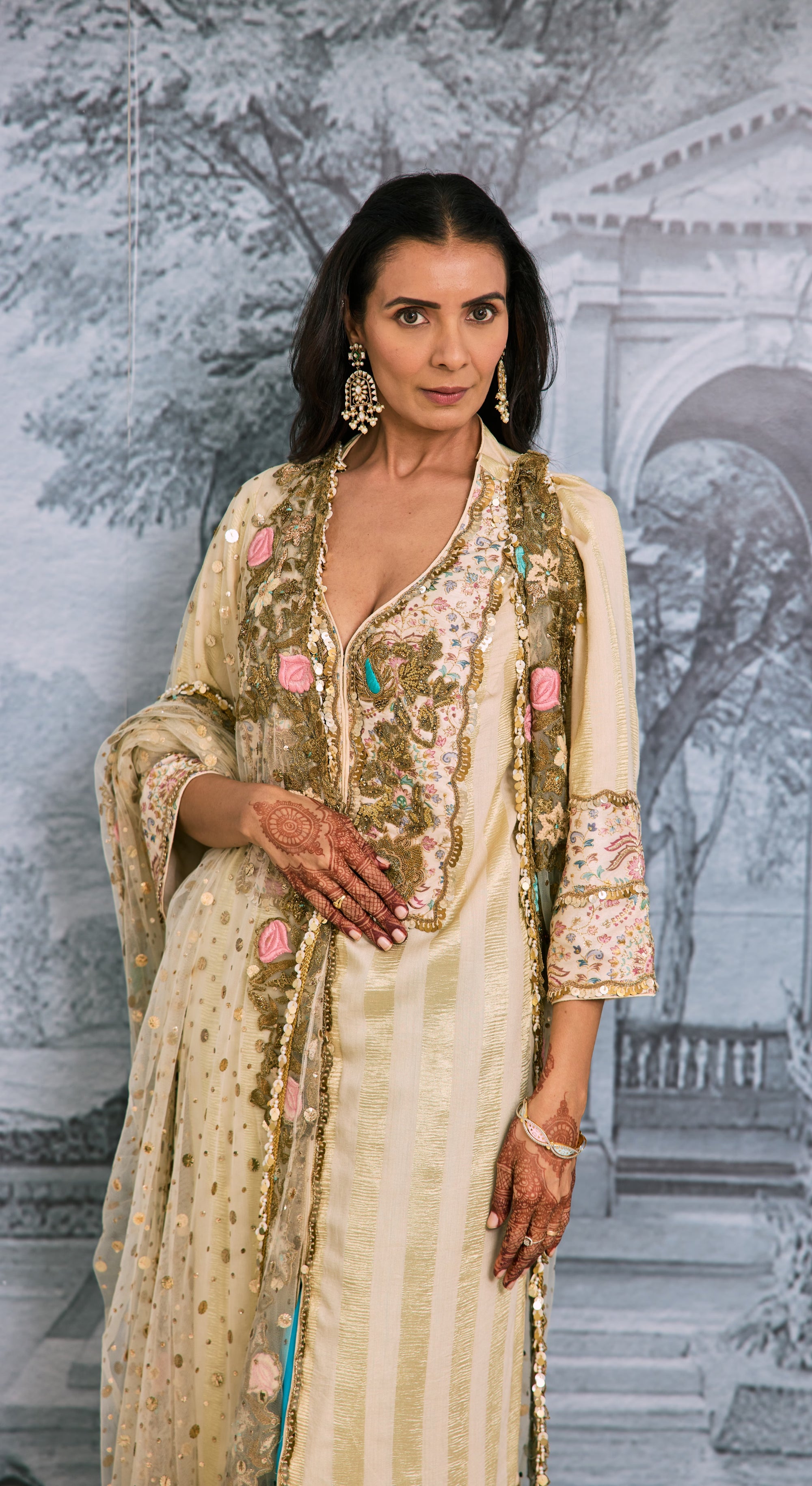 Opulent Pastel Heirloom Kurta Set