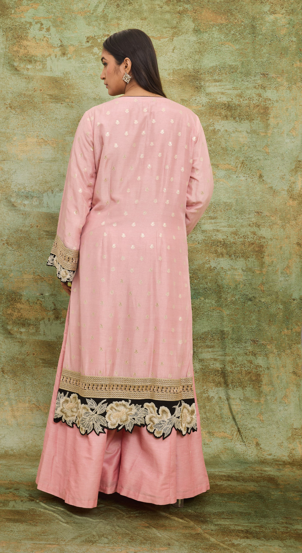 Blush Heritage Embroidered Kurta Set