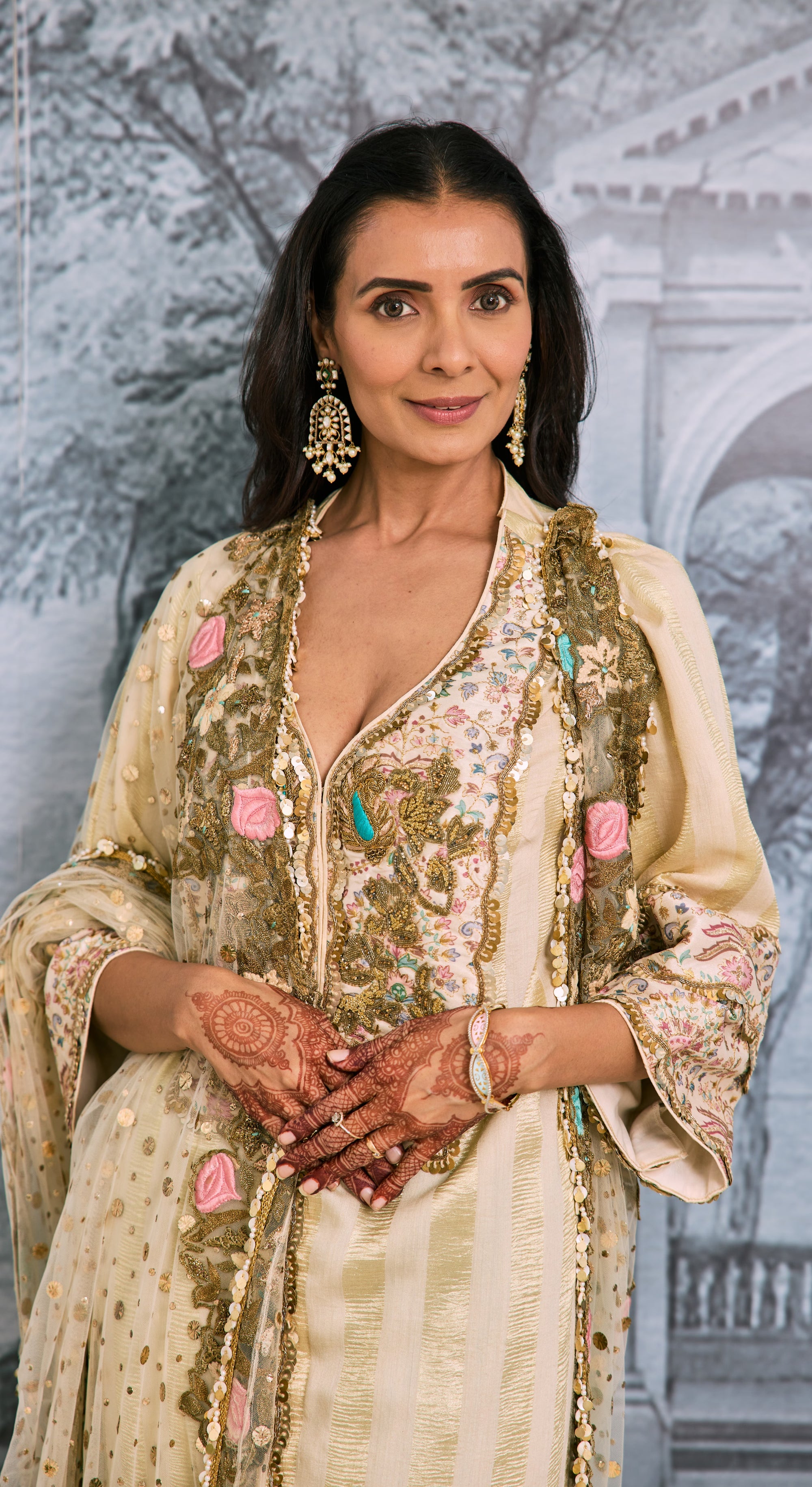 Opulent Pastel Heirloom Kurta Set