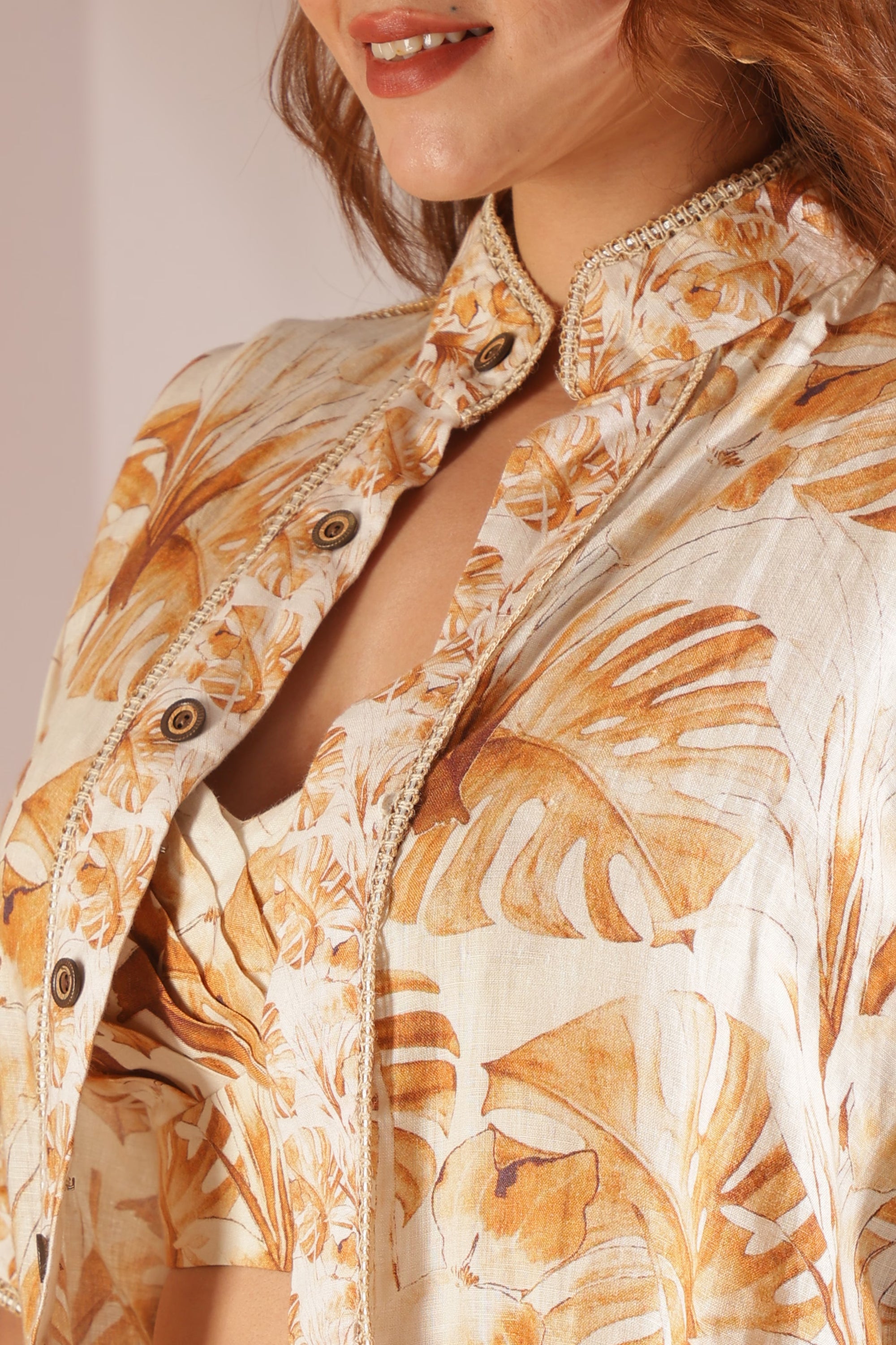 Golden Botanical Co-Ord Set