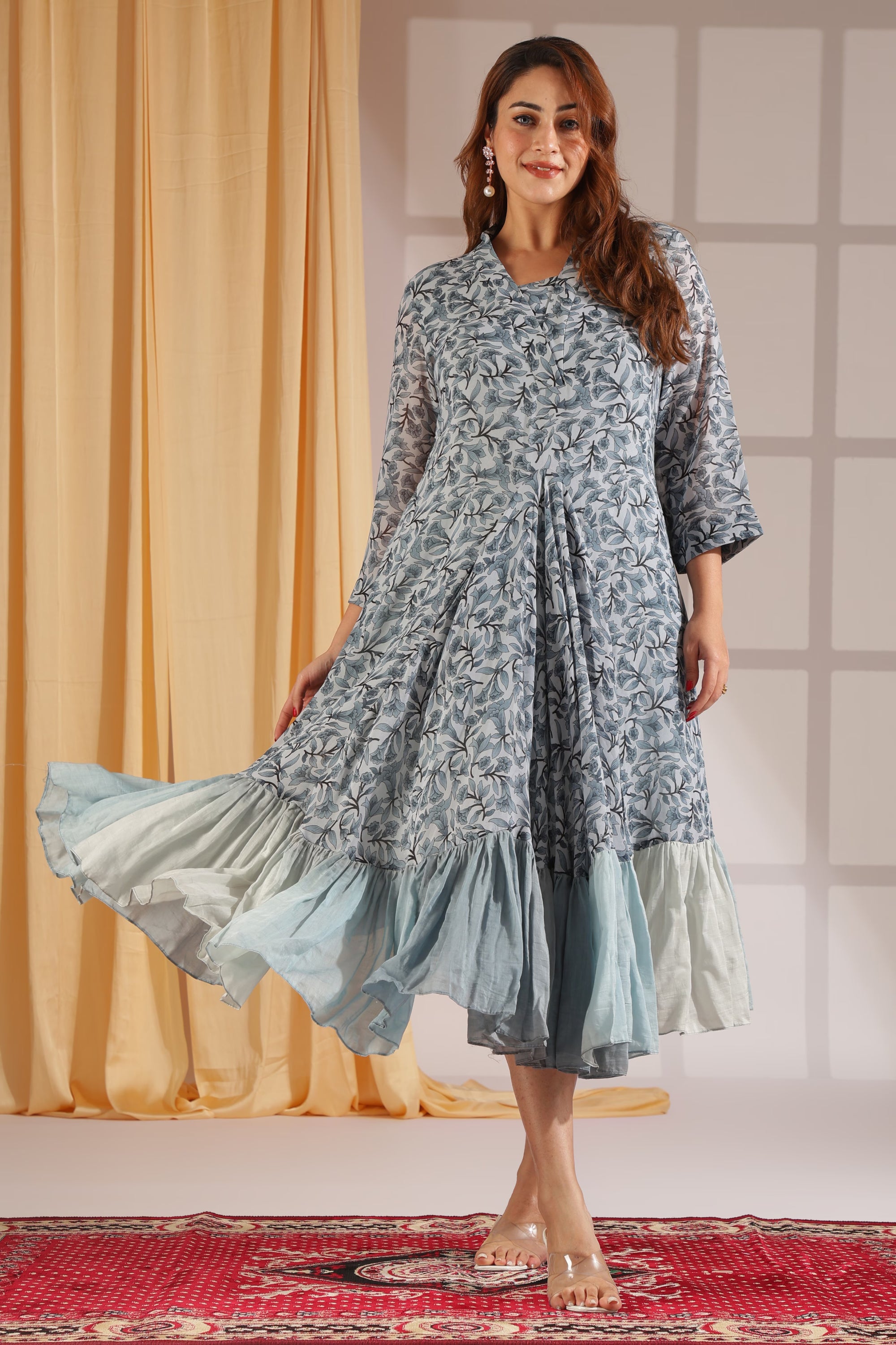 Icy Grove Chiffon Dress