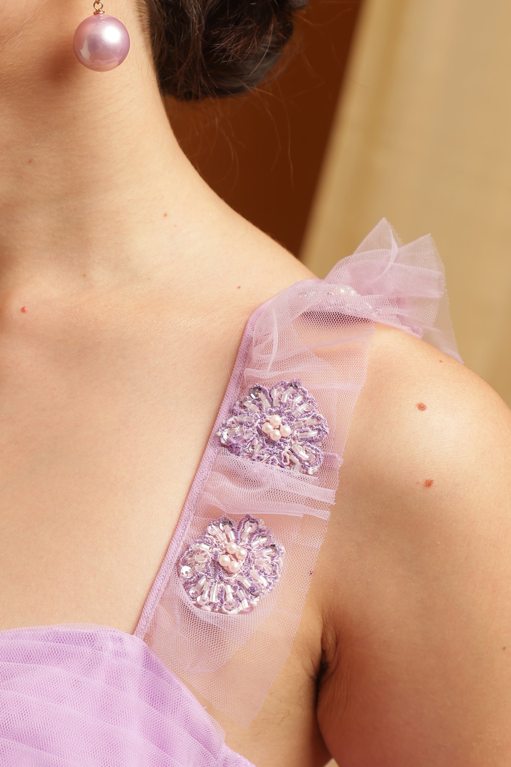 Lilac Tulle Gown